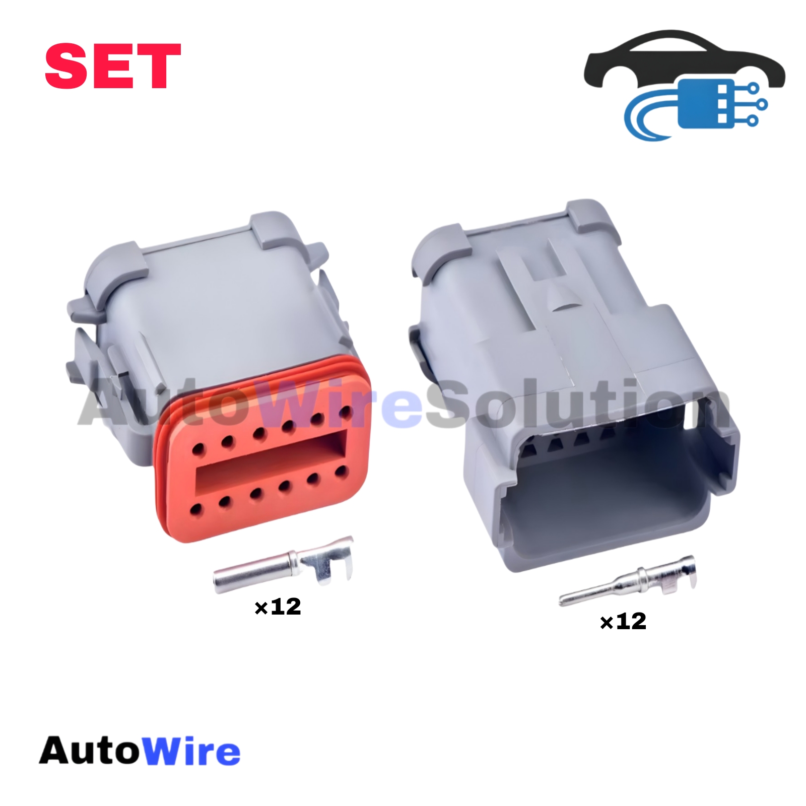 CONNECTOR DEUTSCH 12 PIN GREY SERIES KIT