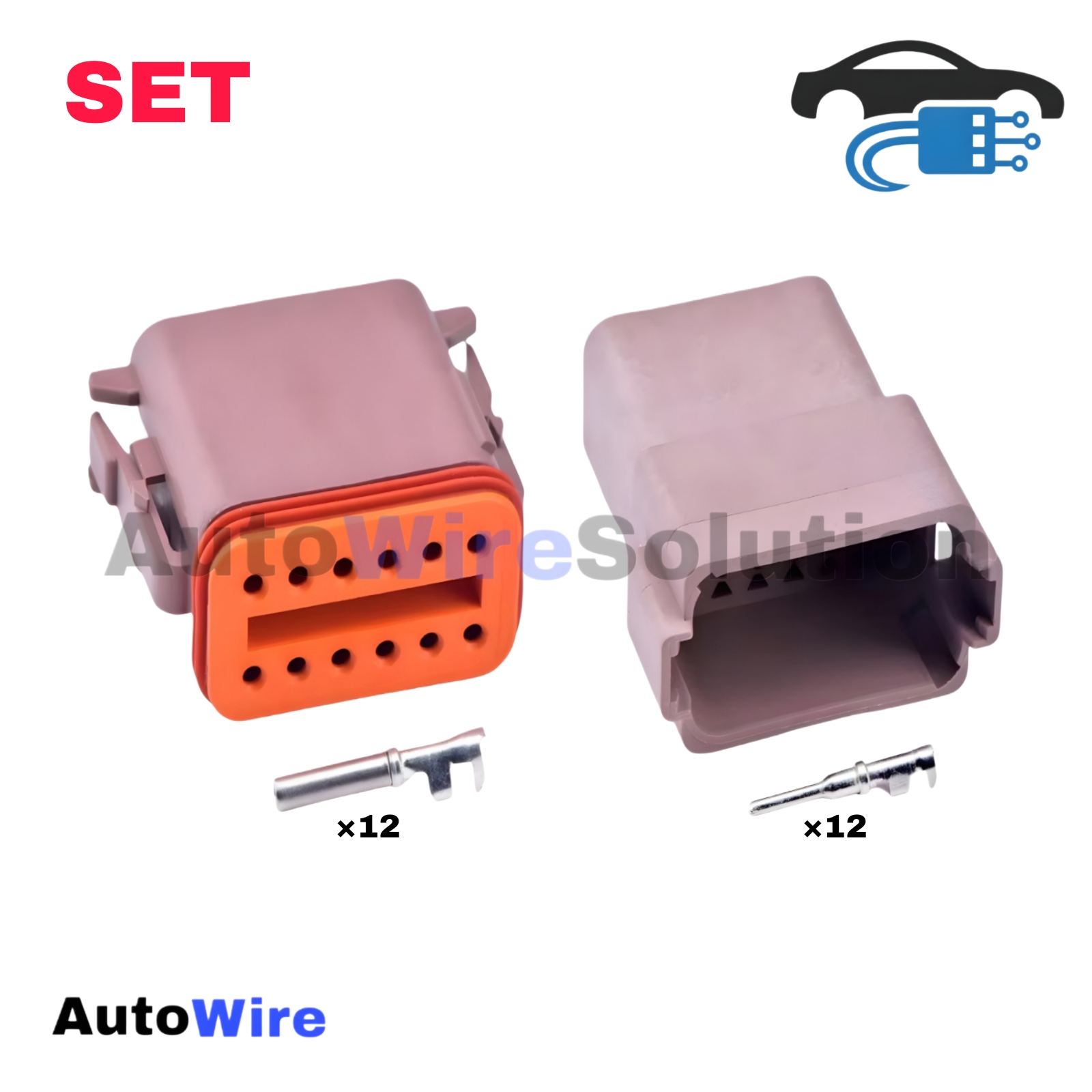 CONNECTOR DEUTSCH 12 PIN PINK SERIES KIT