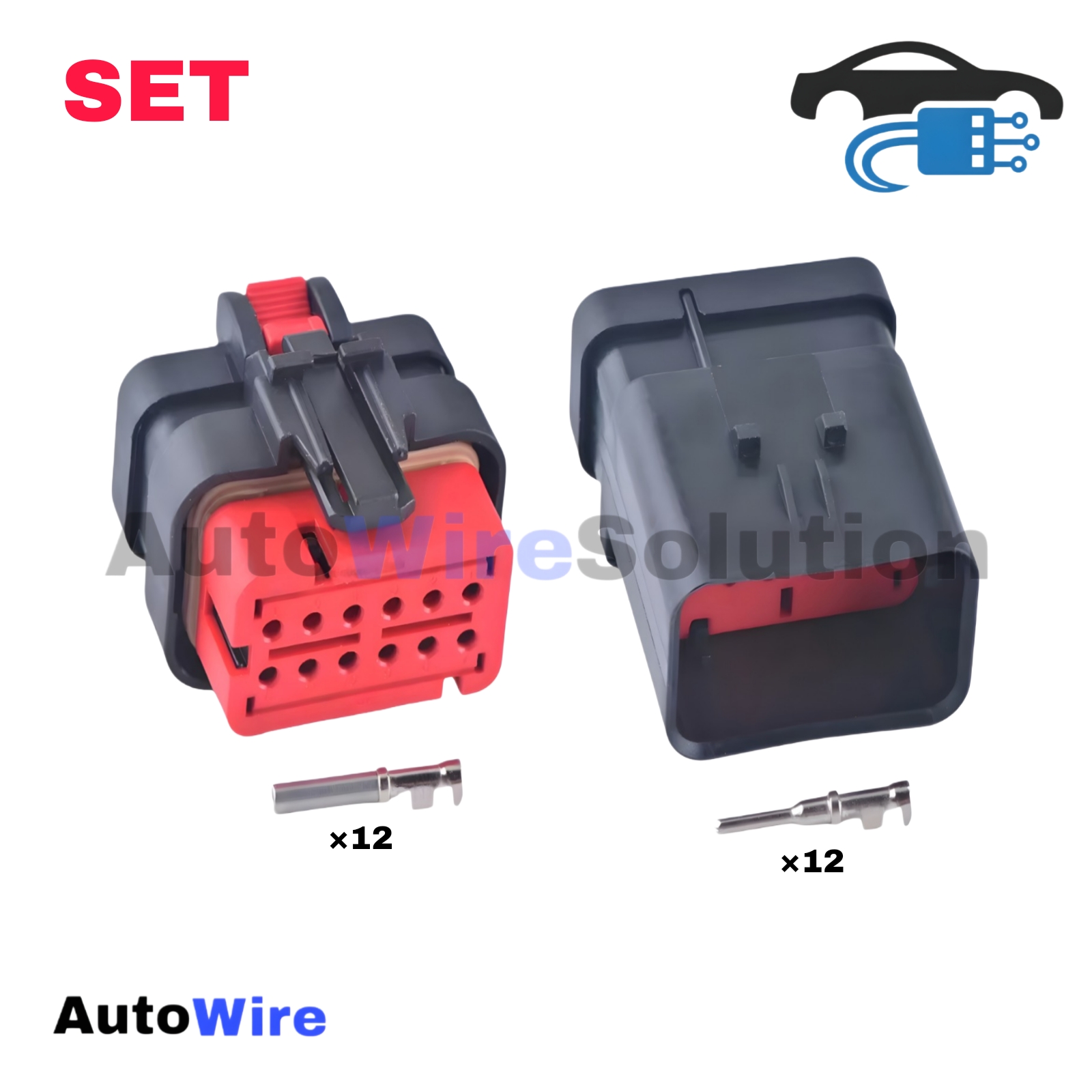 CONNECTOR DEUTSCH 12 PIN RED SERIES KIT