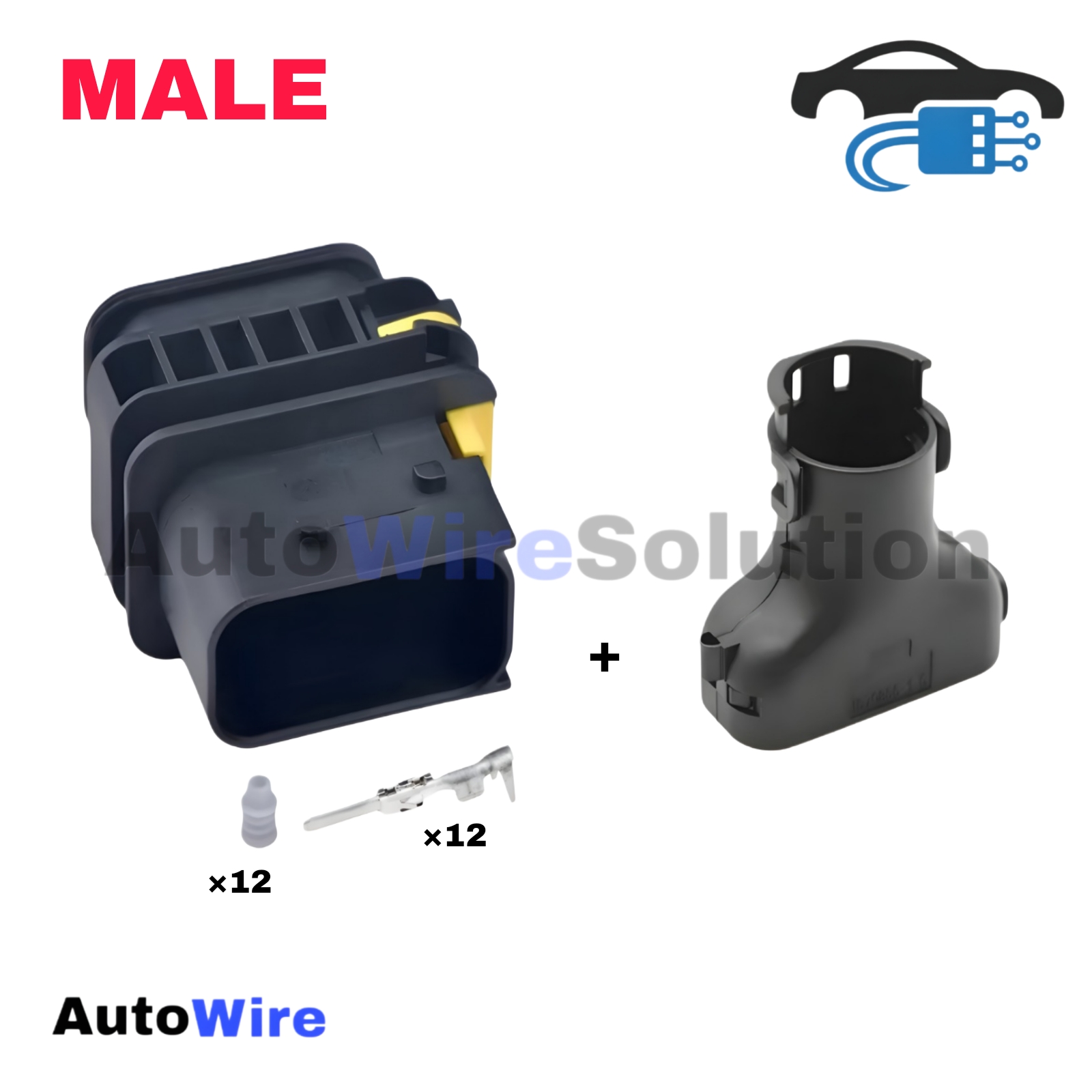 CONNECTOR TRANSMISI DF 12 PIN MALE + PLUG