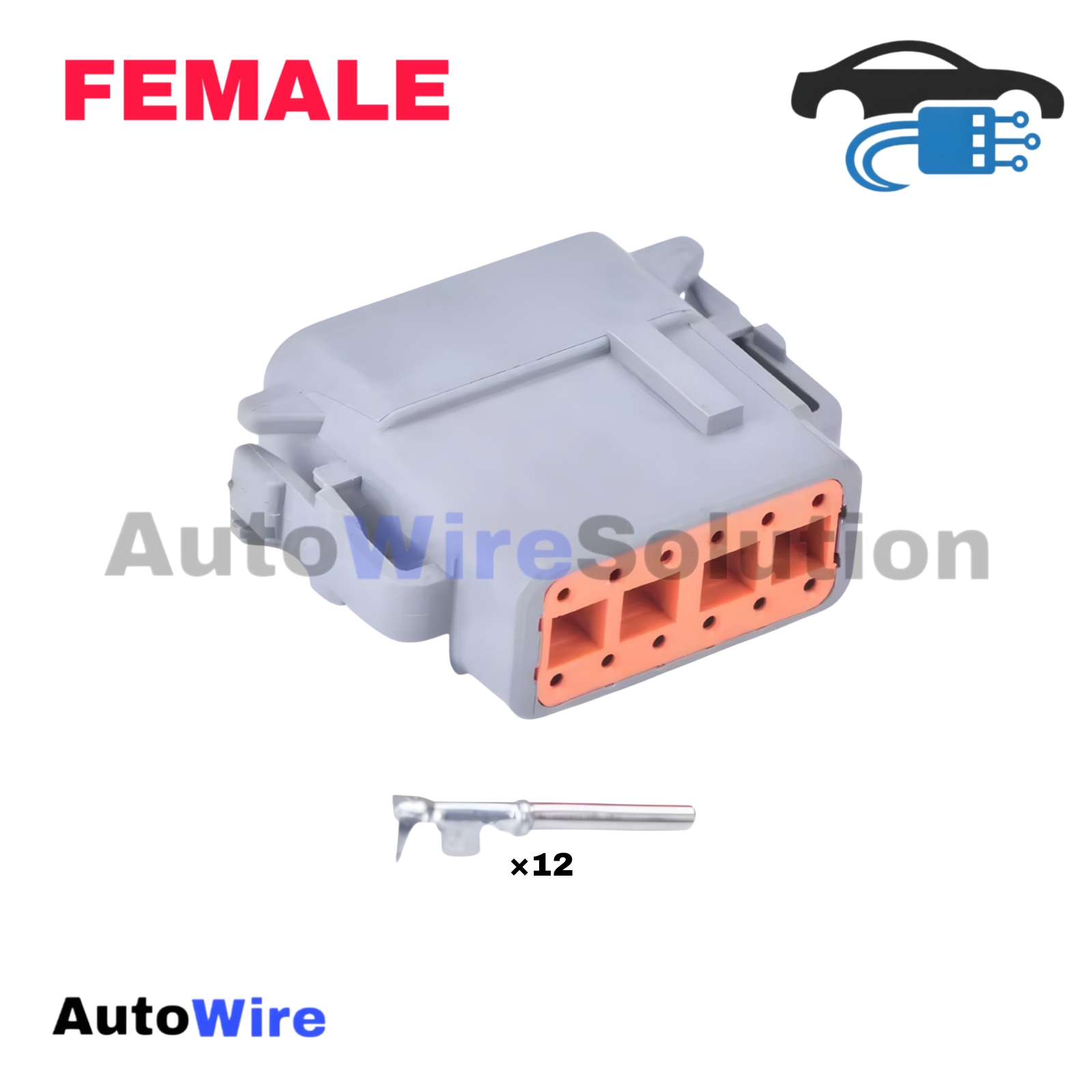 CONNECTOR DEUTSCH DTM 12 PIN FEMALE