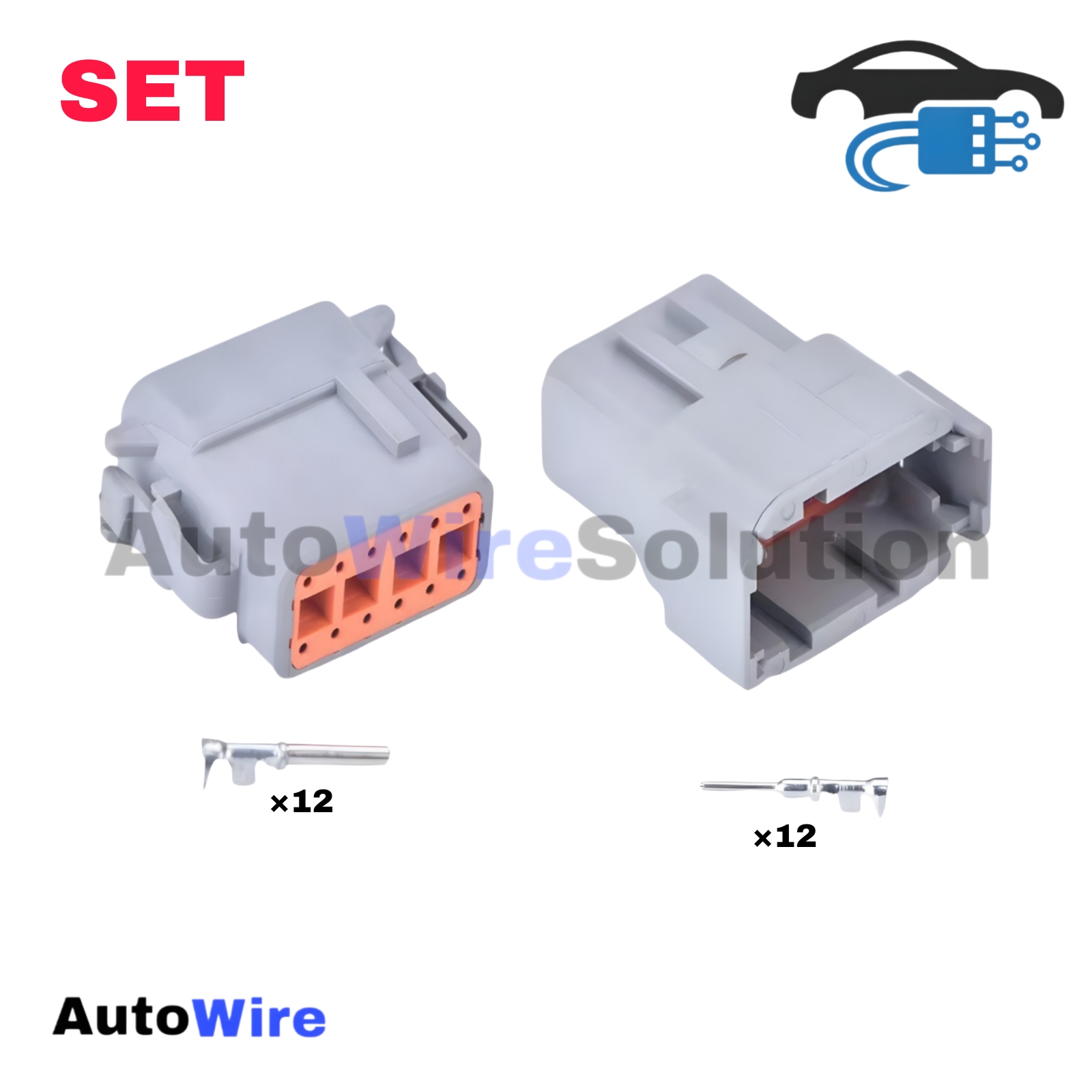 CONNECTOR DEUTSCH DTM 12 PIN KIT