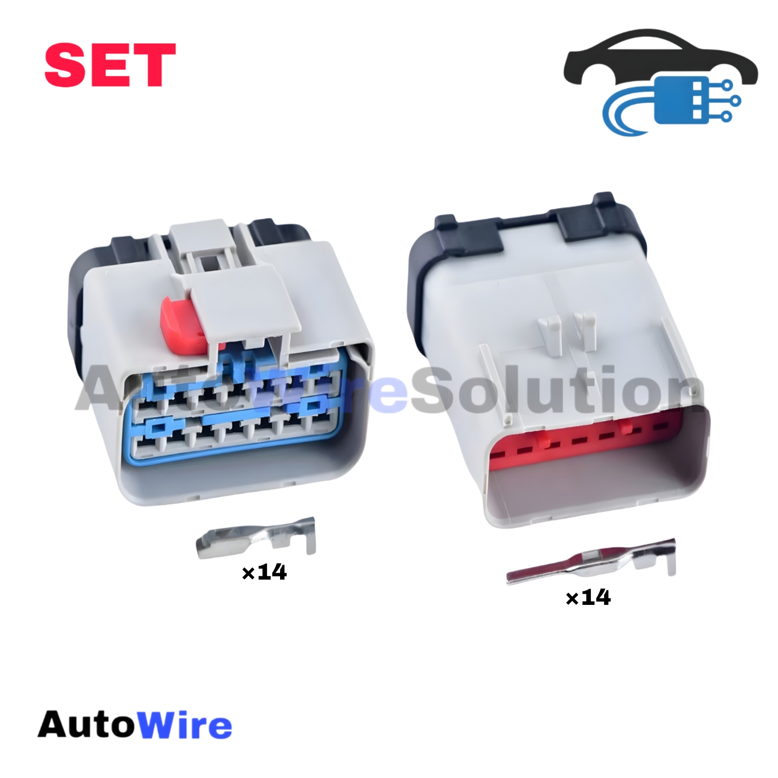 CONNECTOR AUTO AMP 14 PIN KIT