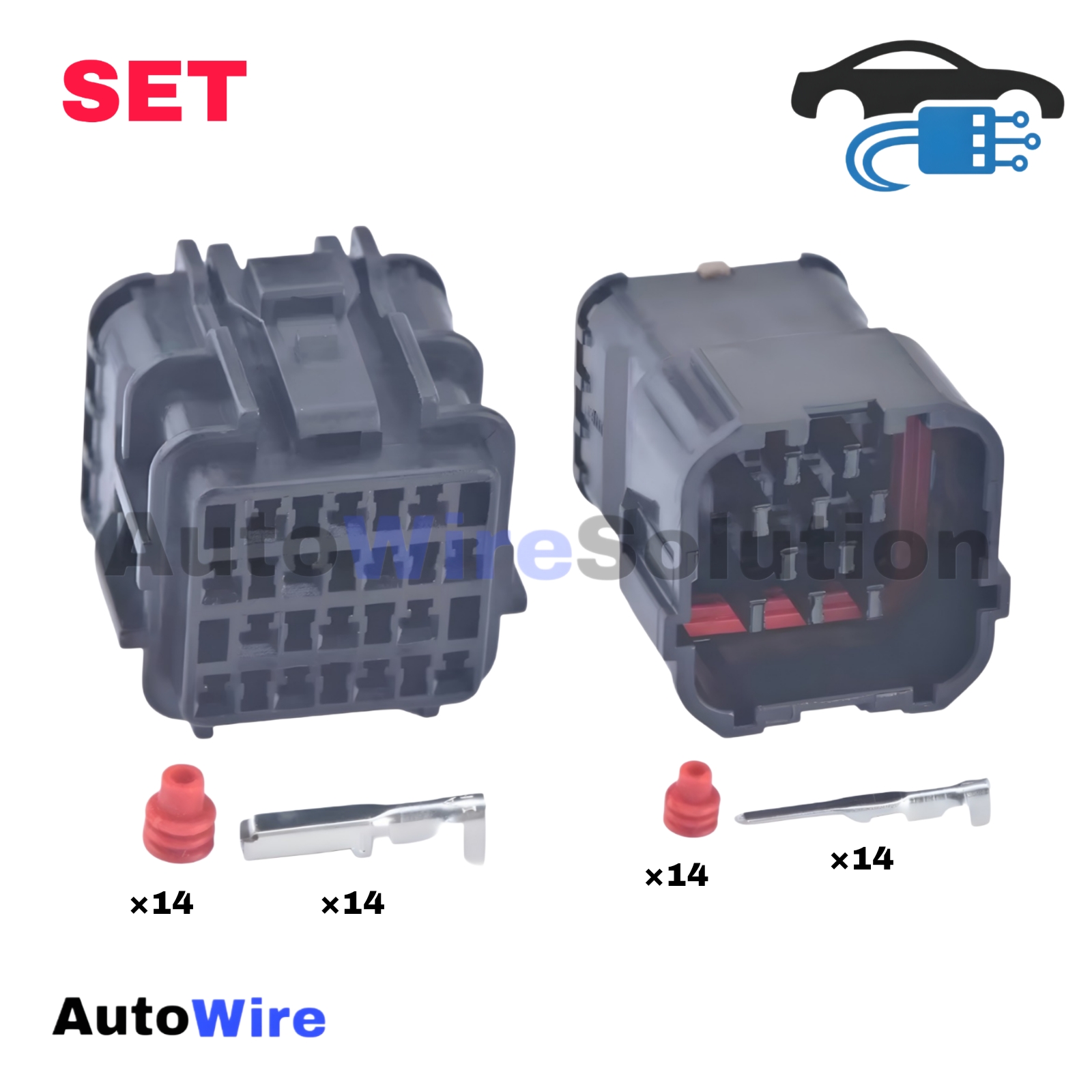 CONNECTOR YAZAKI SWP 14 PIN KIT