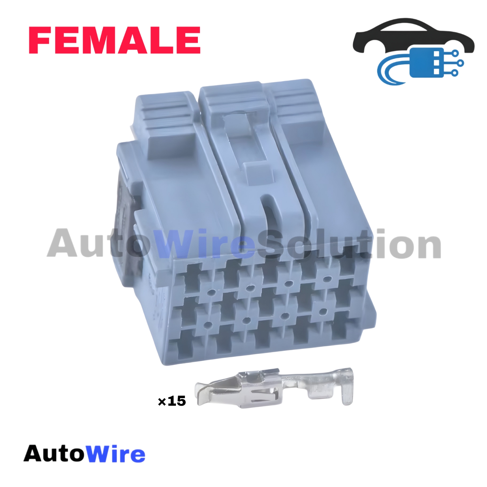 CONNECTOR AUTOMOBILE 15 PIN FEMALE