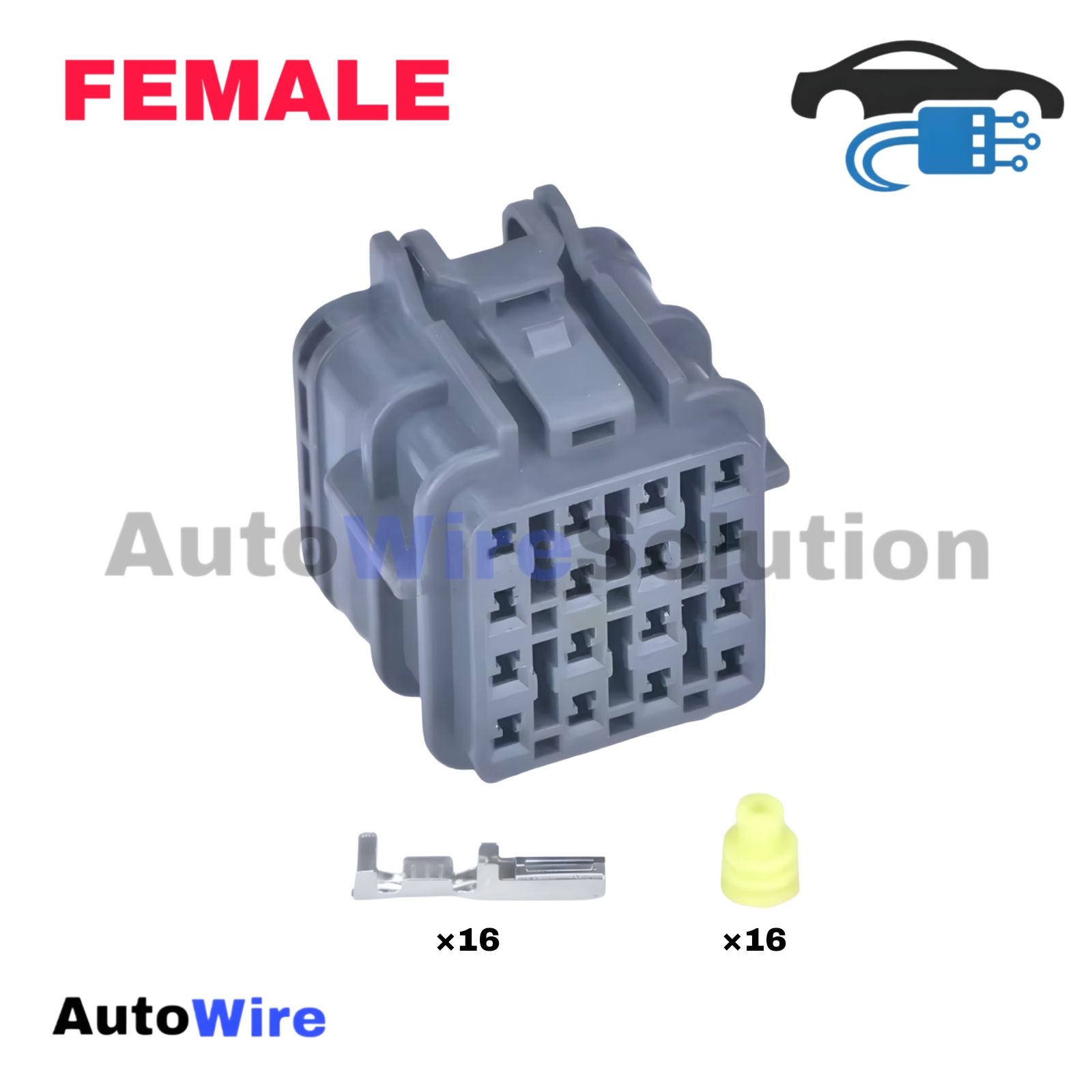 CONNECTOR YAZAKI SWP 16 PIN FEMALE