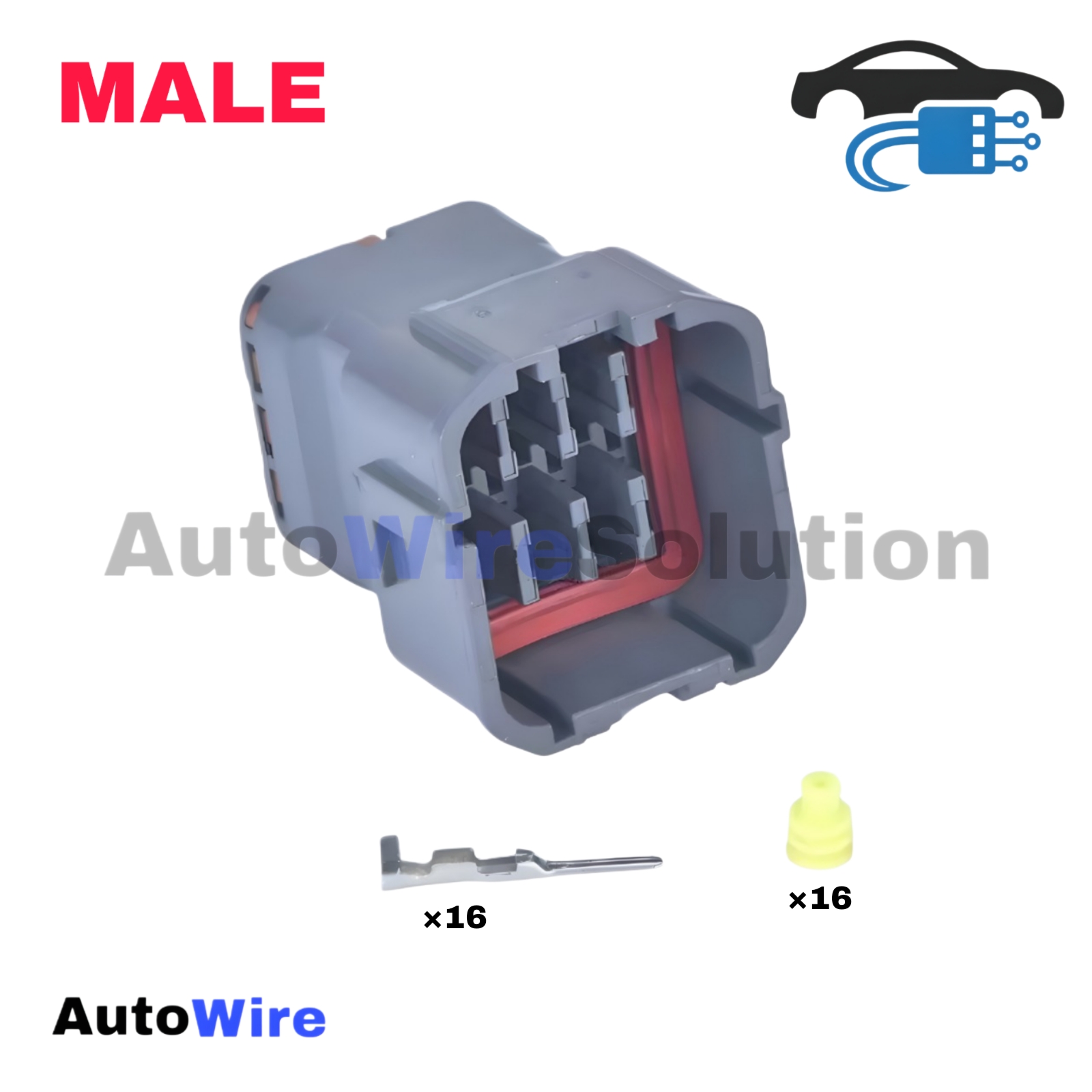 CONNECTOR YAZAKI SWP 16 PIN MALE
