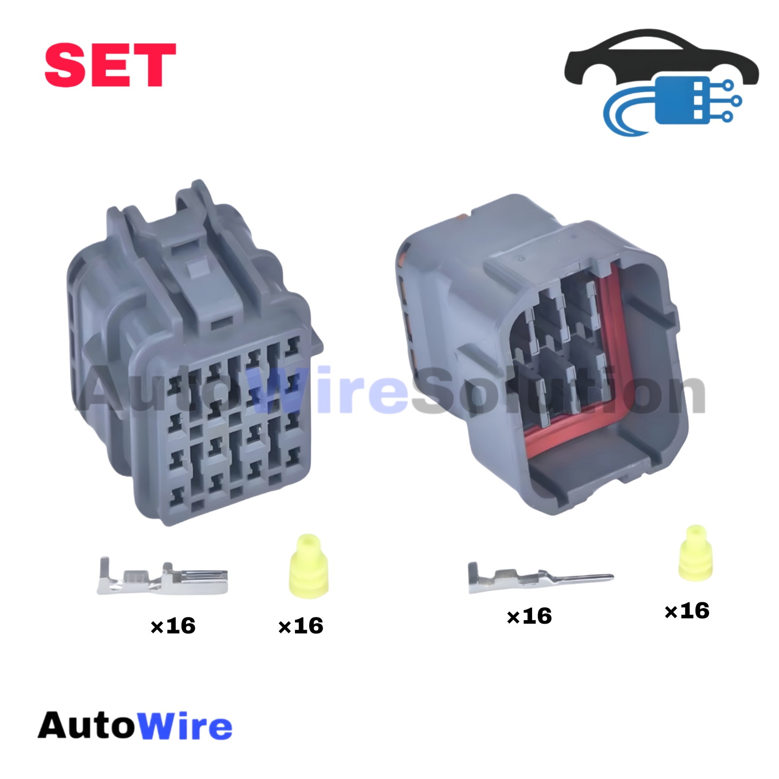 CONNECTOR YAZAKI SWP 16 PIN KIT