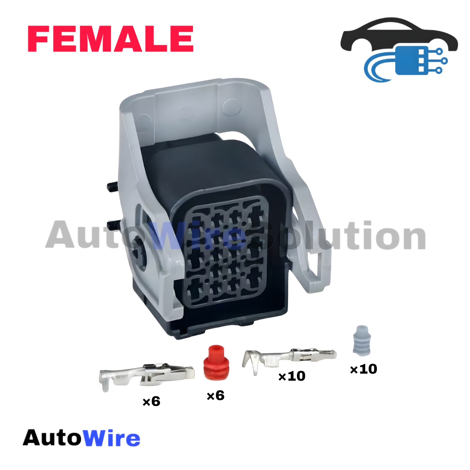CONNECTOR CAR AUTOMOBILE 16 PIN FEMALE