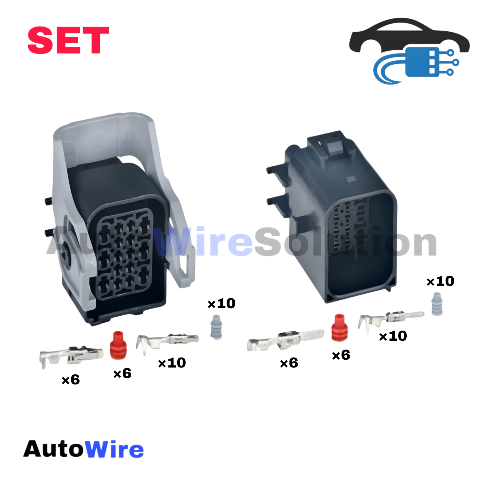 CONNECTOR CAR AUTOMOBILE 16 PIN KIT