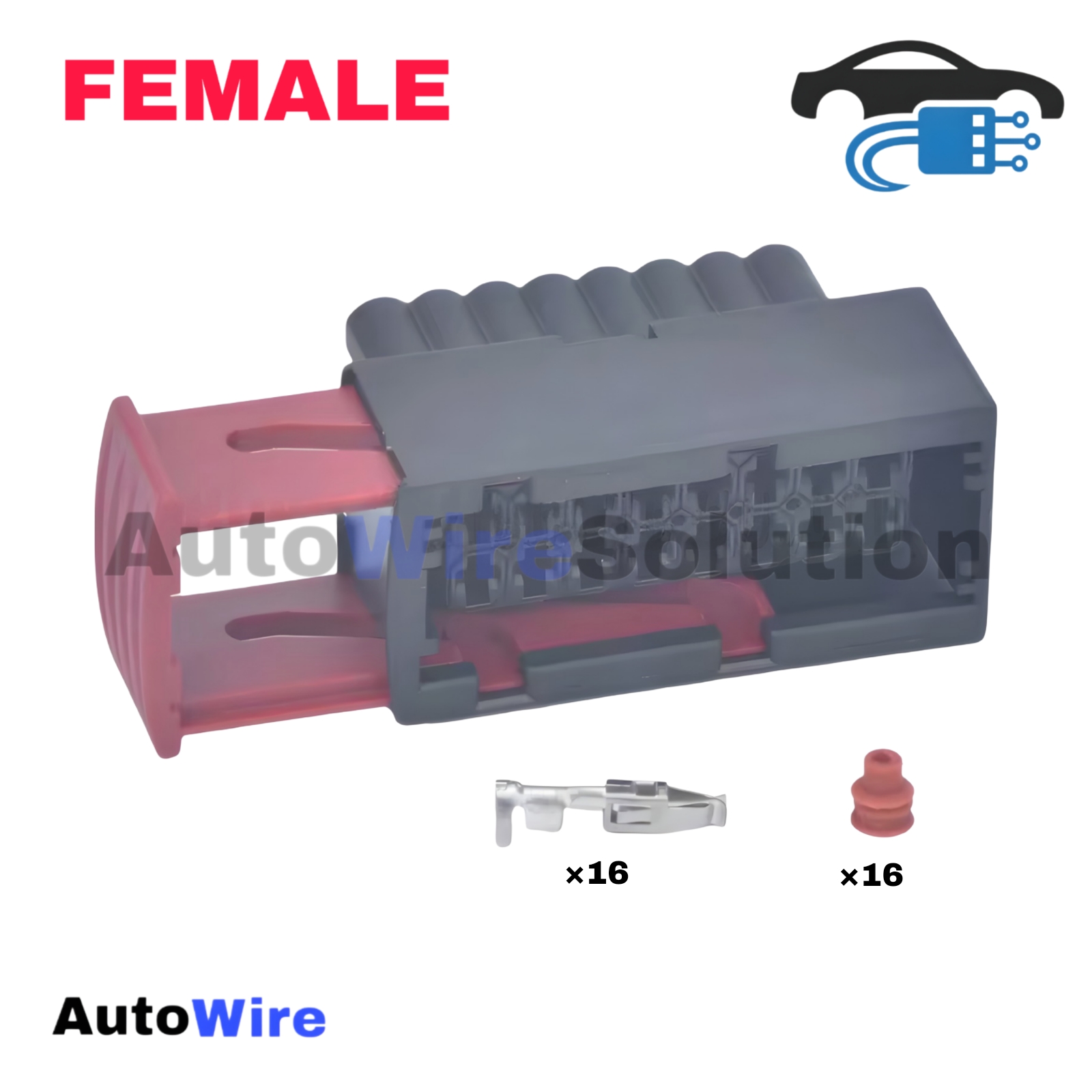 CONNECTOR AMP ECU 16 PIN FEMALE