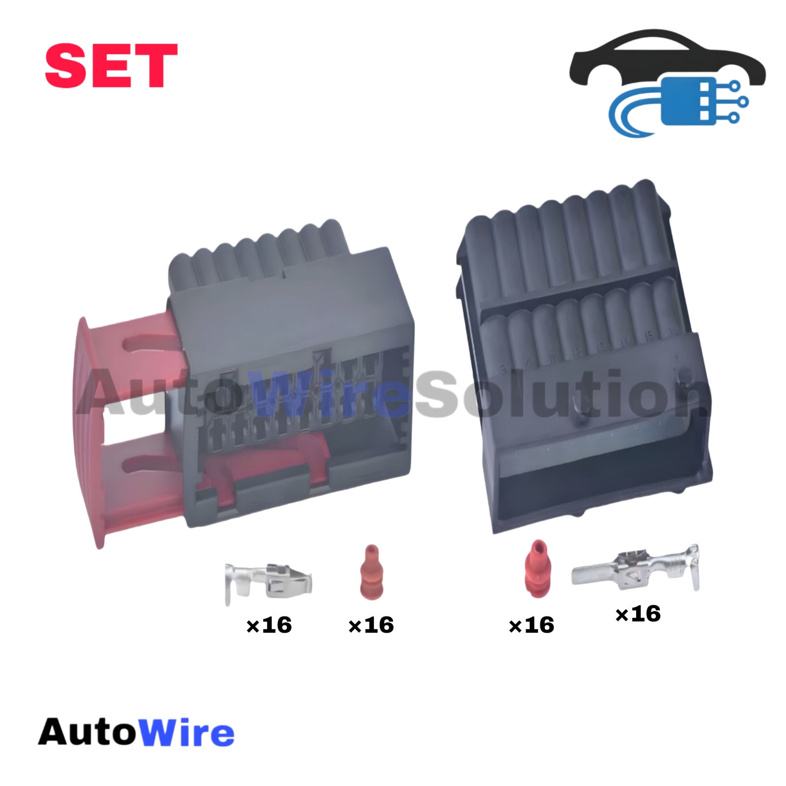 CONNECTOR AMP ECU 16 PIN KIT