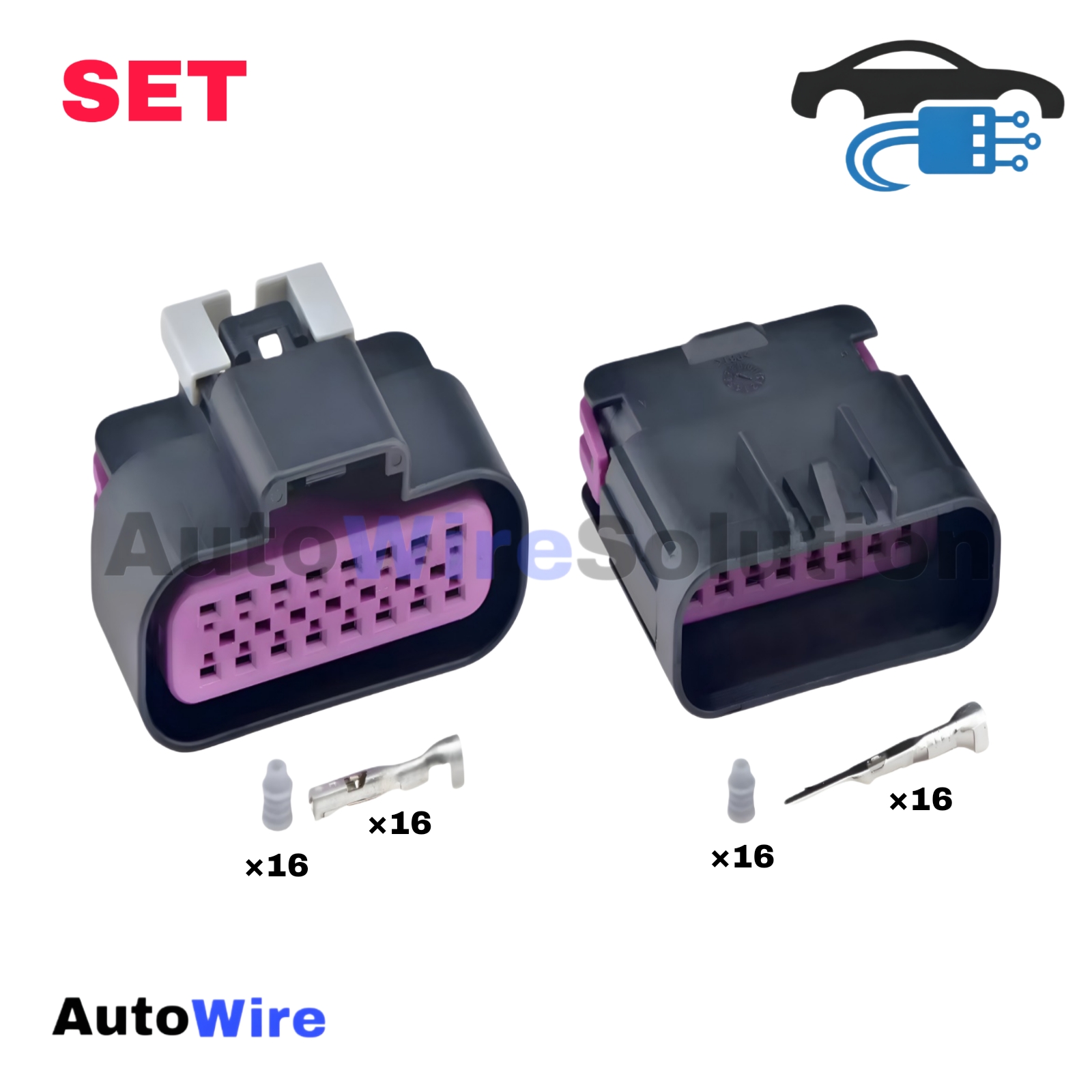 CONNECTOR MATRIC-GT VIOLET 16 PIN KIT