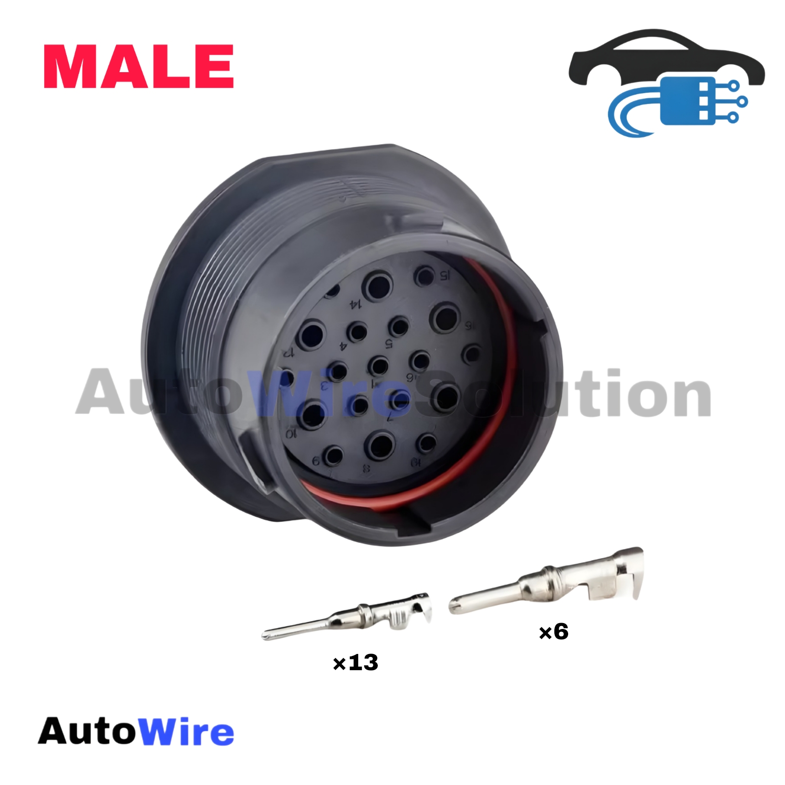 CONNECTOR DEUTSCH HDP 19 PIN MALE