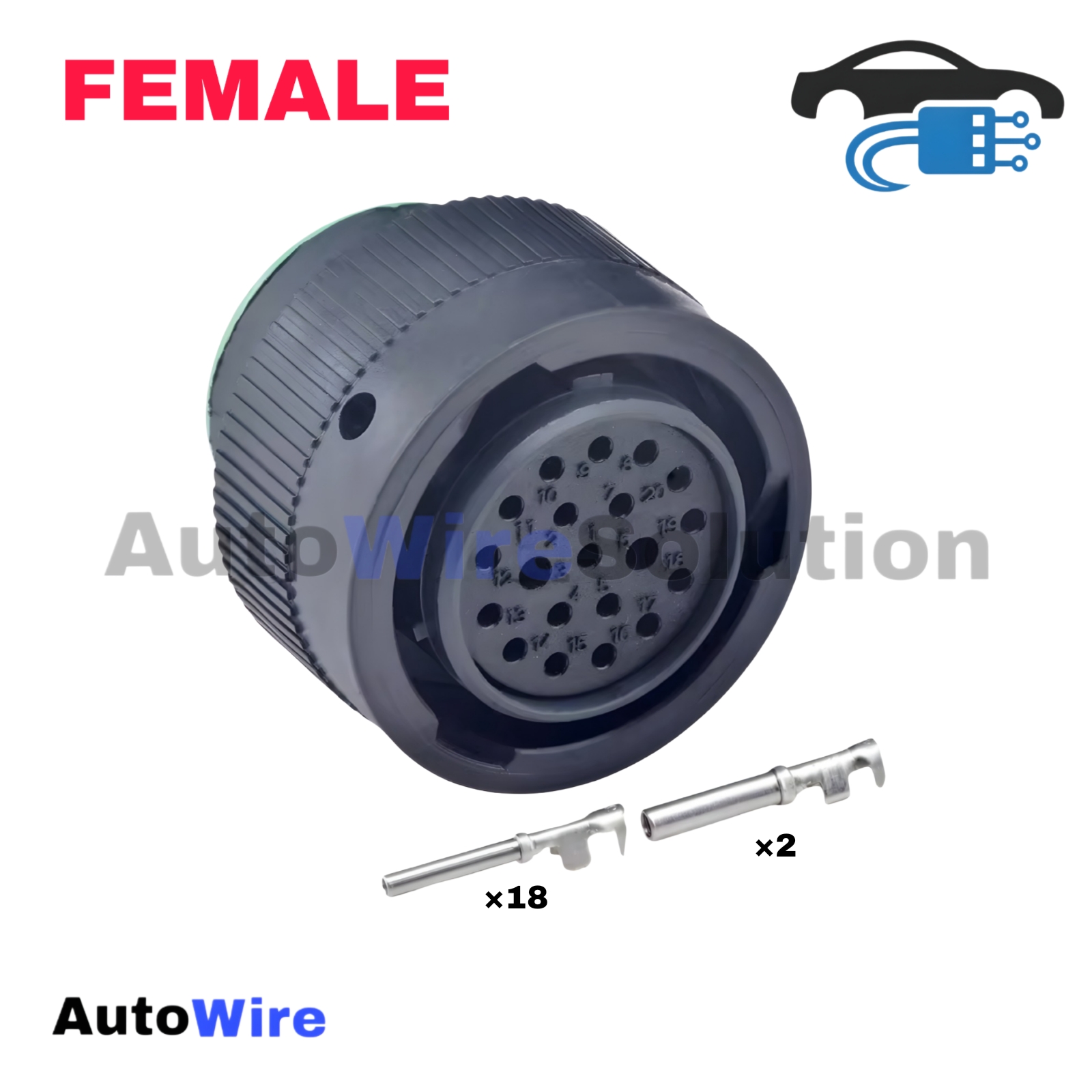 CONNECTOR DEUTSCH HDP 20 PIN FEMALE