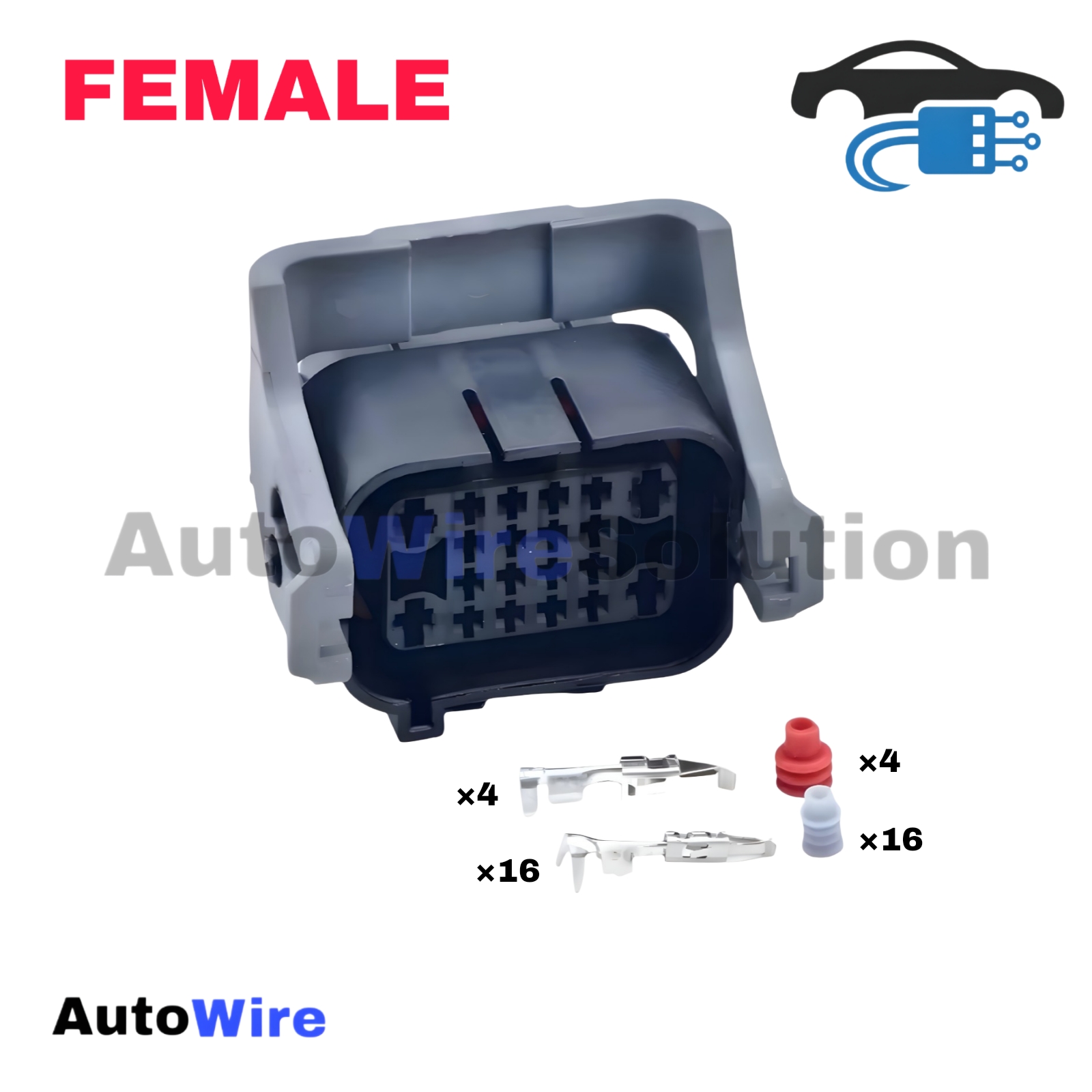 CONNECTOR CAR AUTOMOBILE 20 PIN FEMALE