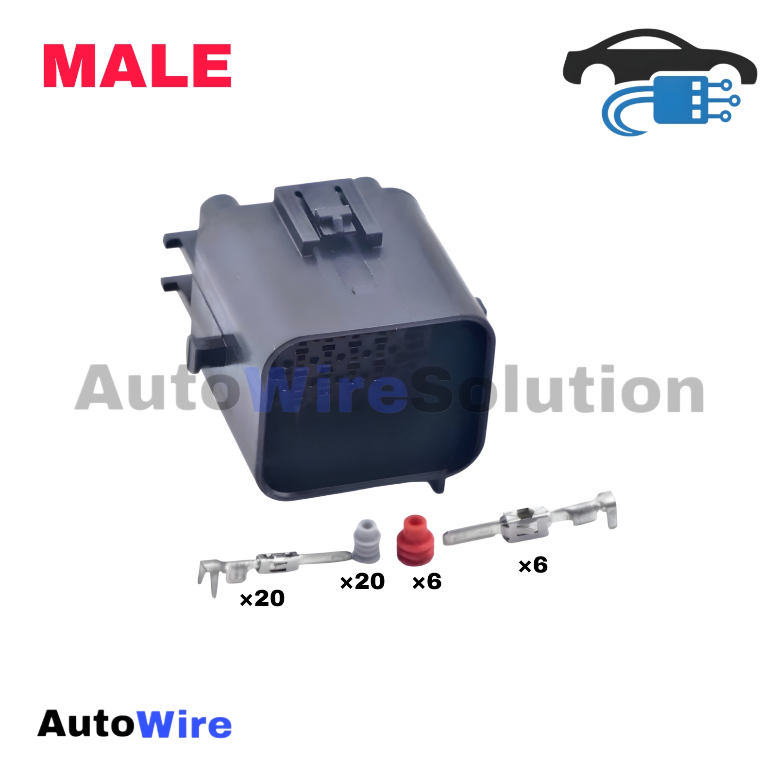 CONNECTOR CAR AUTOMOBILE 26 PIN MALE