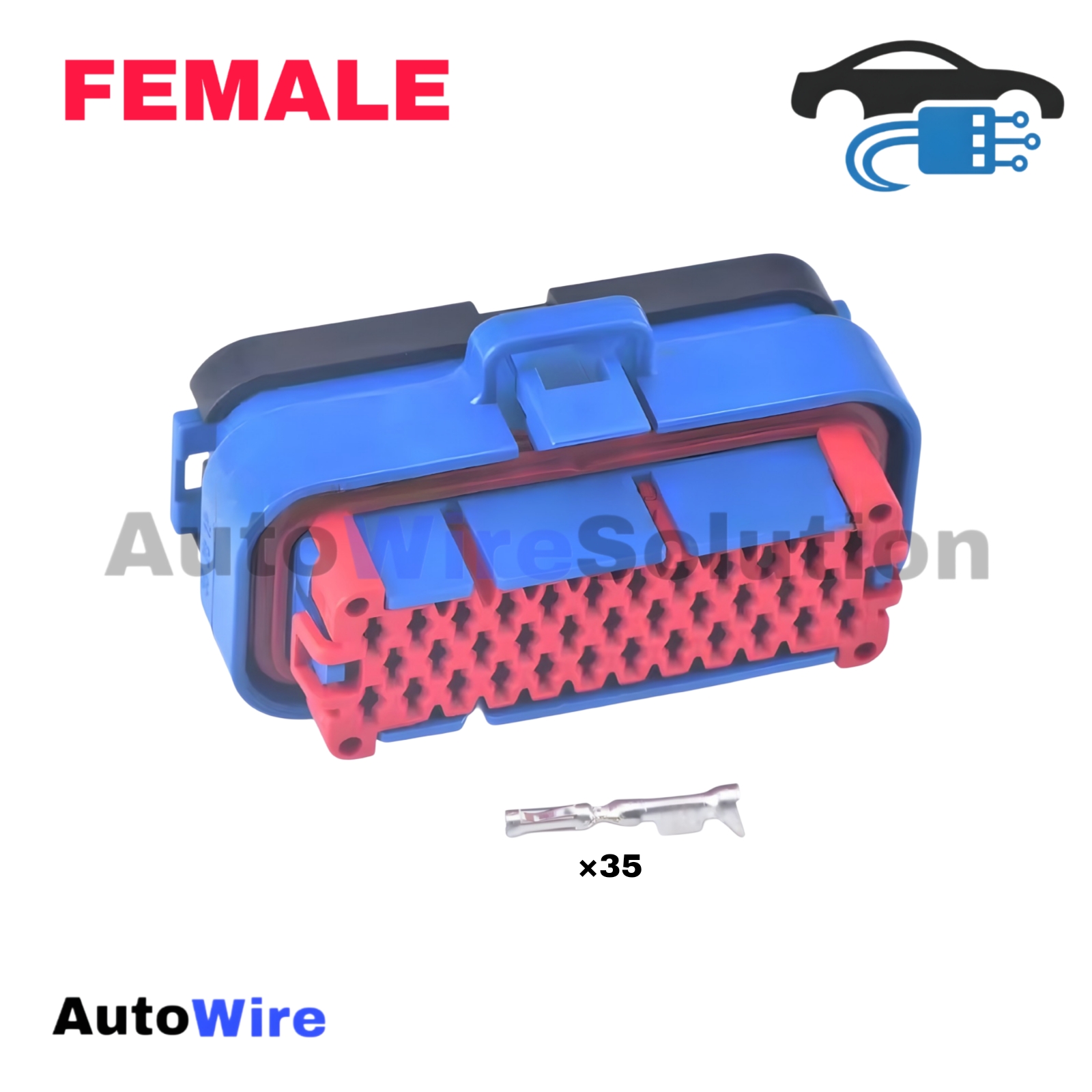CONNECTOR PCB ECU  BLUE 35 PIN FEMALE