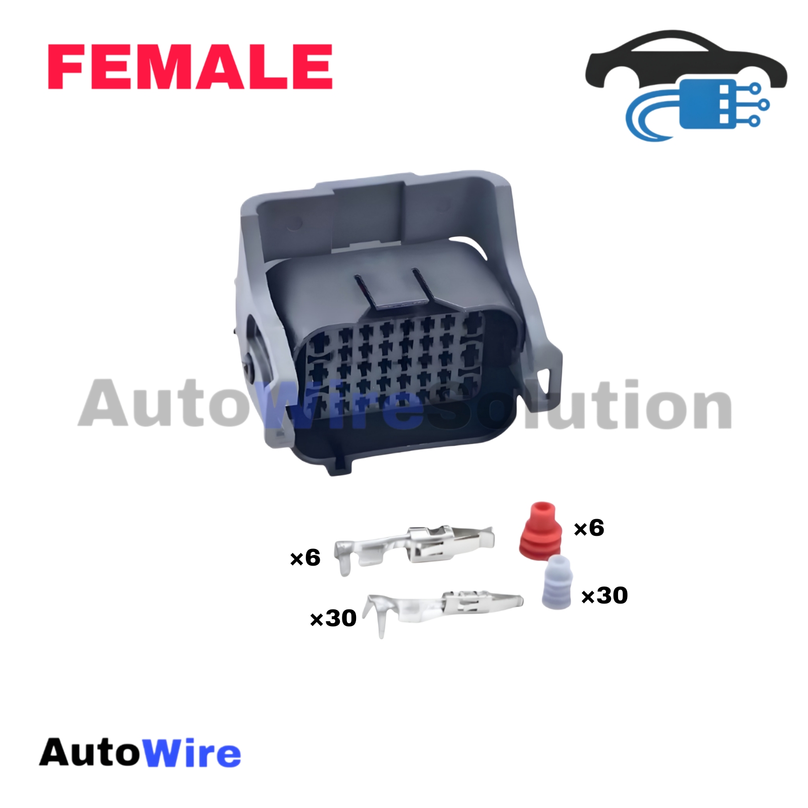 CONNECTOR CAR AUTOMOBILE 36 PIN FEMALE