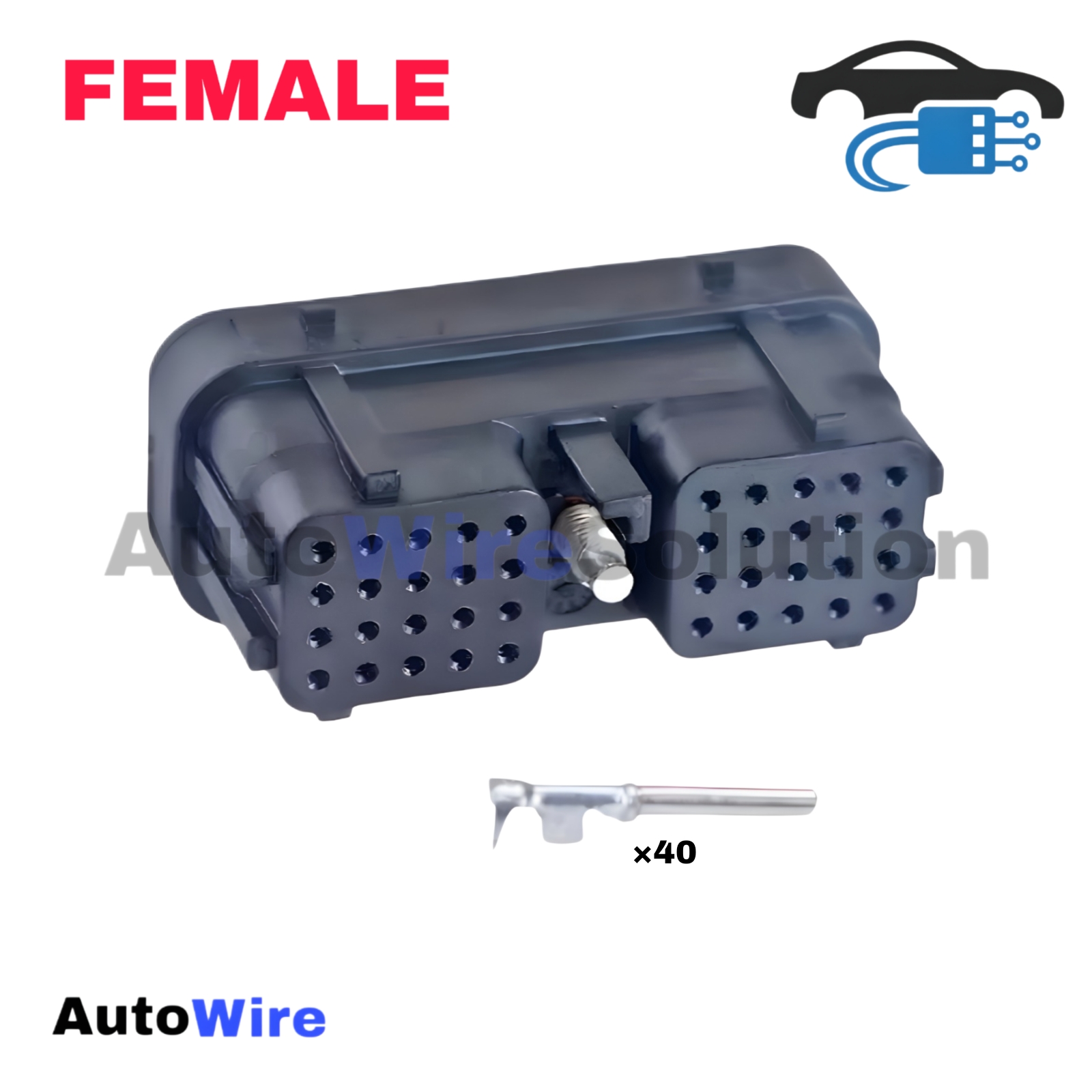 CONNECTOR DEUTSCH ECU DRC-B 40 PIN FEMALE