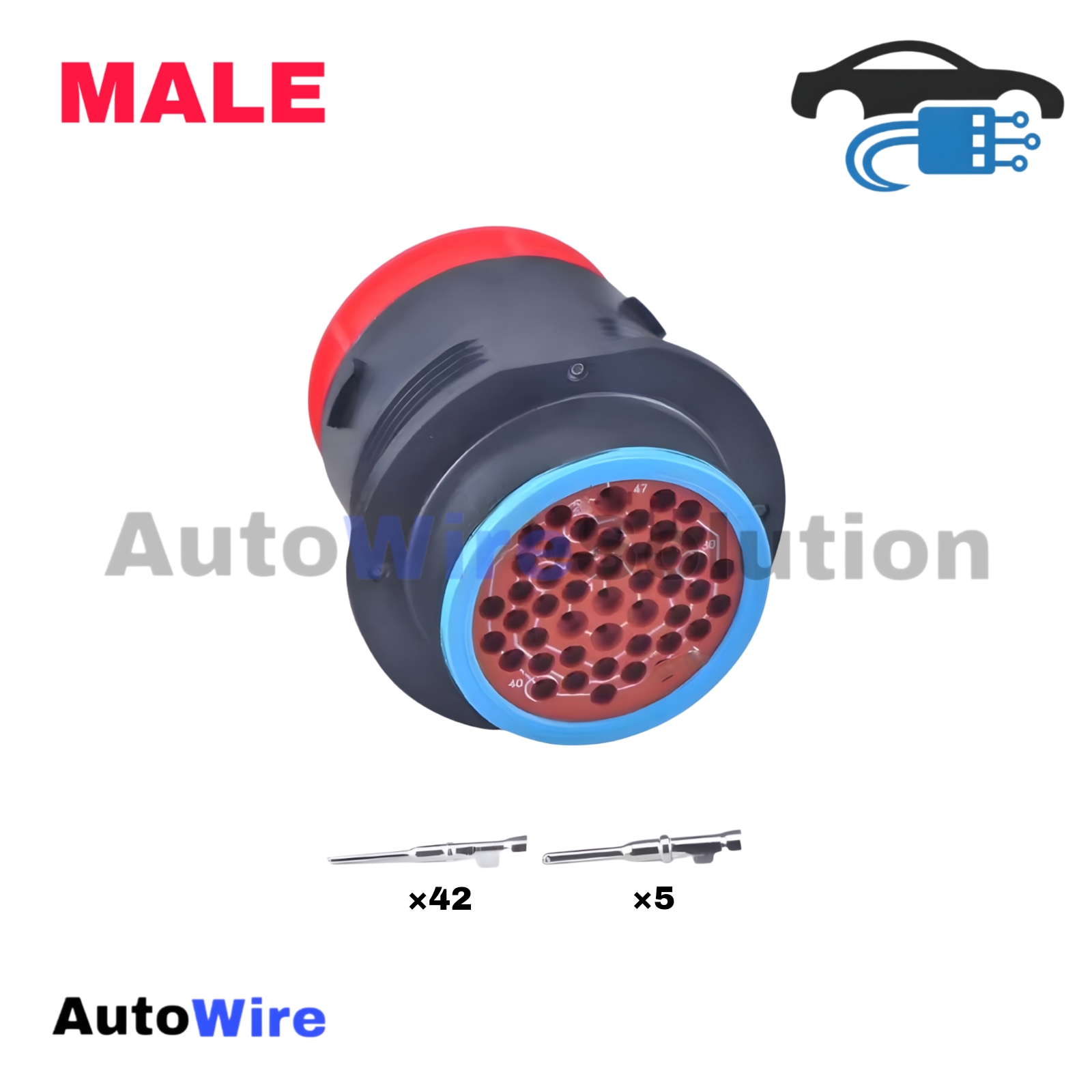 CONNECTOR DEUTSCH HDP 47 PIN MALE