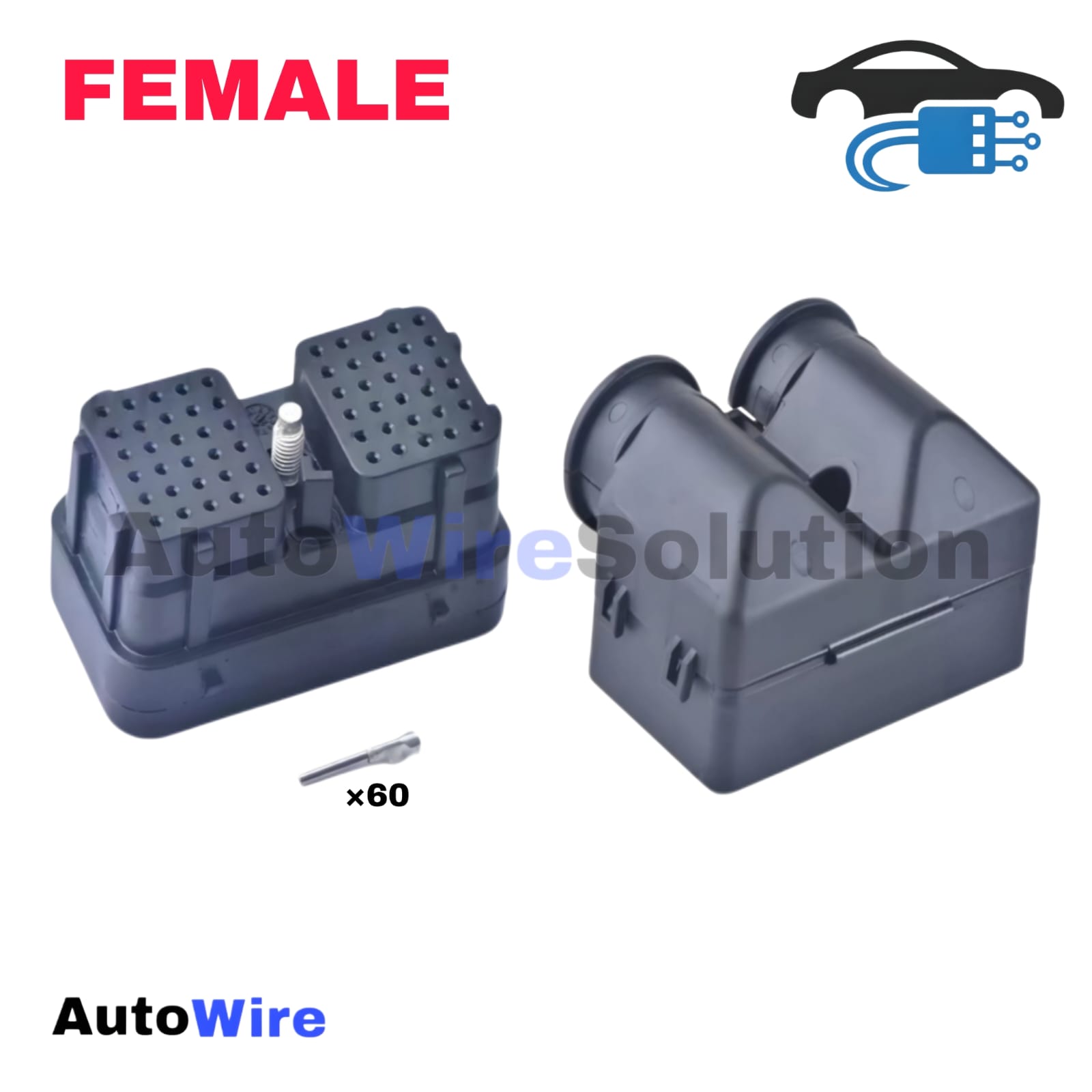 CONNECTOR DEUTSCH DRC-05 60 PIN FEMALE + PLUG