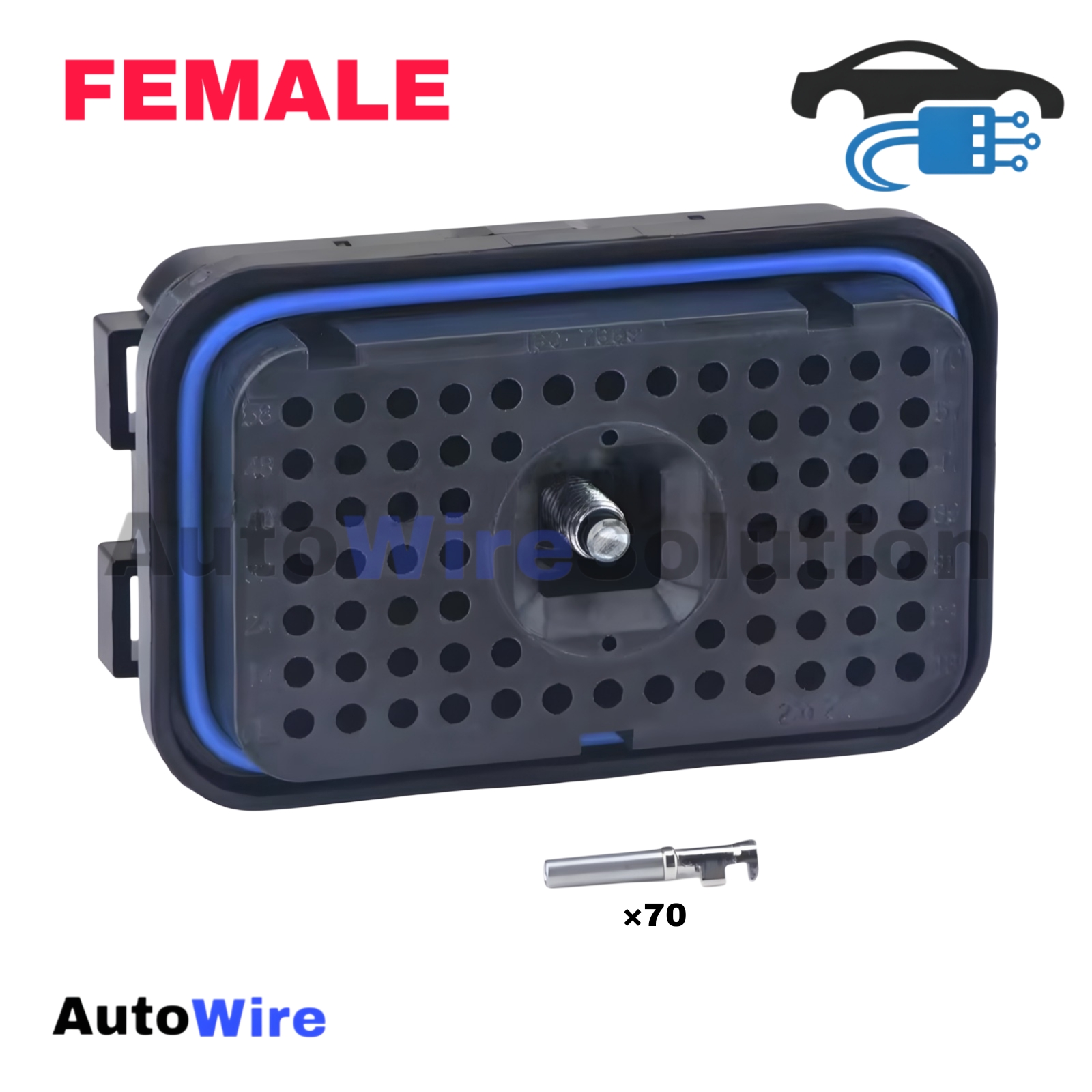 CONNECTOR CAT ECU-A 70 PIN FEMALE