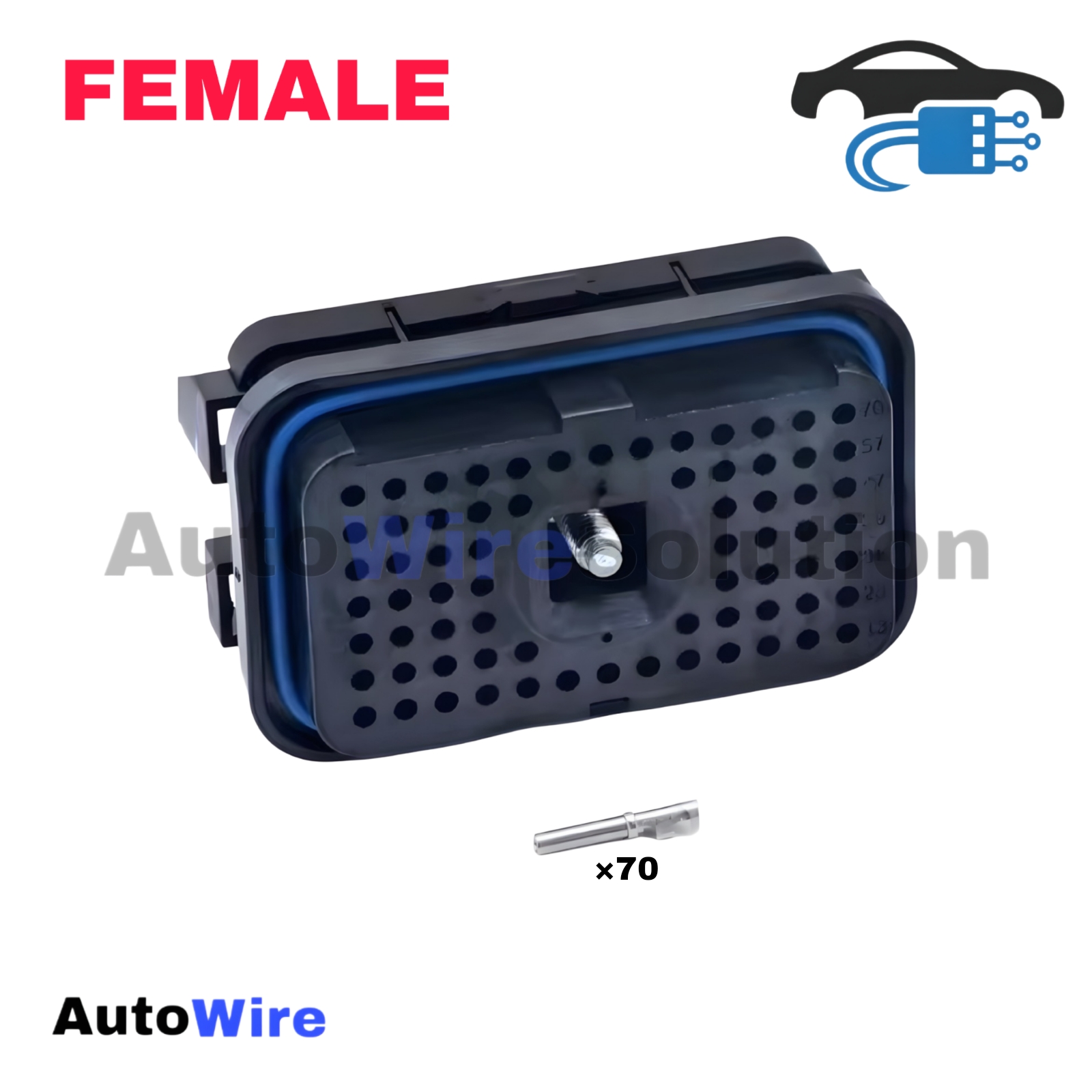 CONNECTOR CAT ECU OEM 70 PIN FEMALE