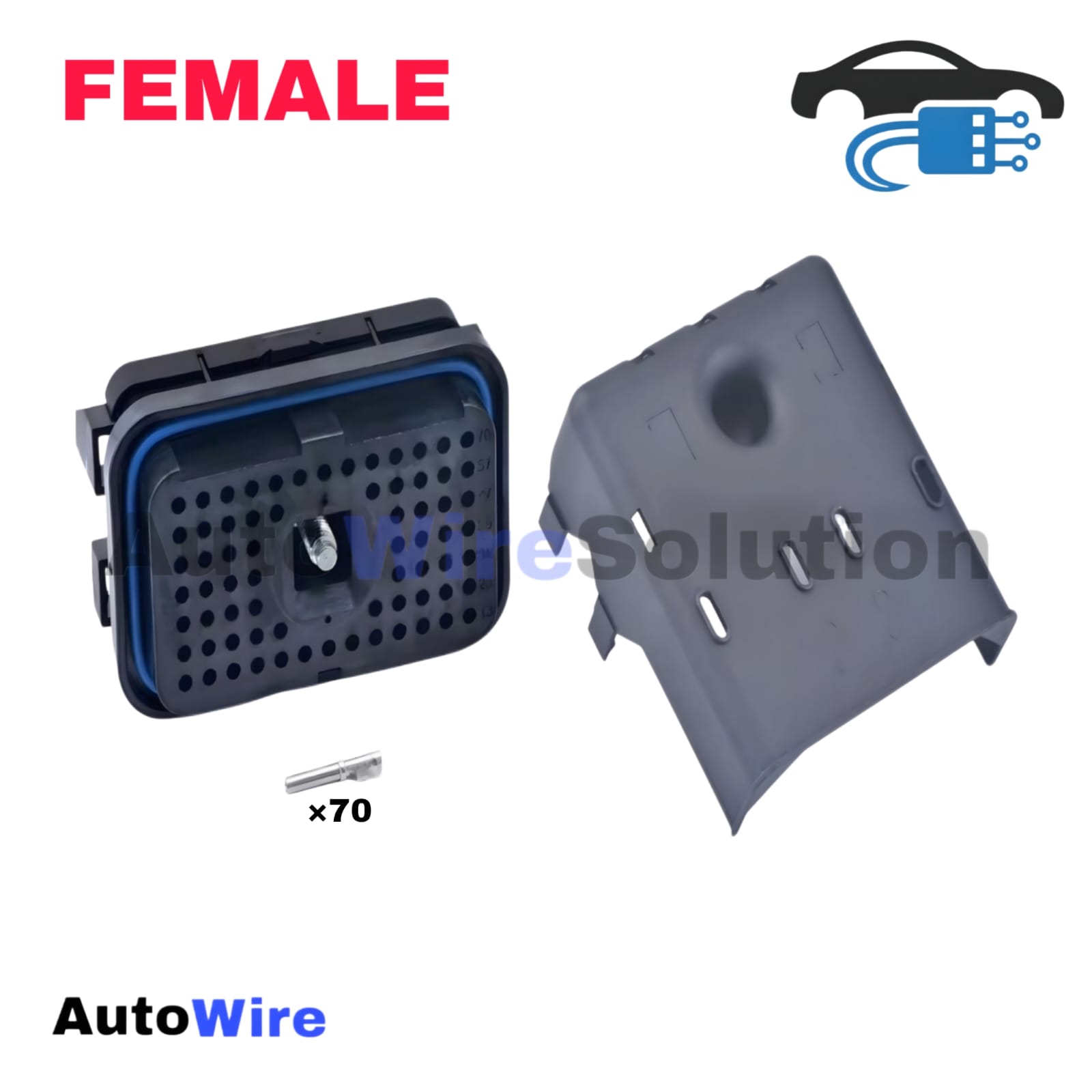 CONNECTOR CAT ECU OEM 70 PIN FEMALE + PLUG