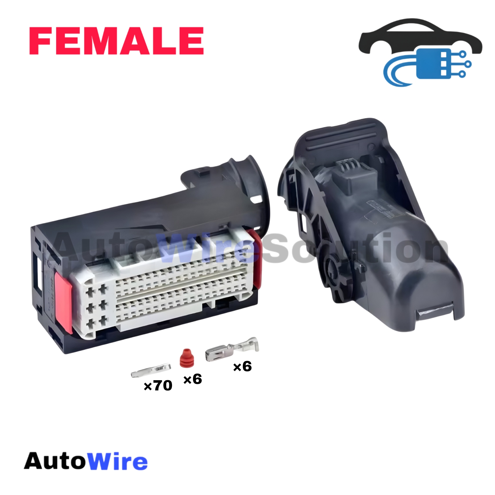 CONNECTOR TE AMP WHITE 76 PIN FEMALE