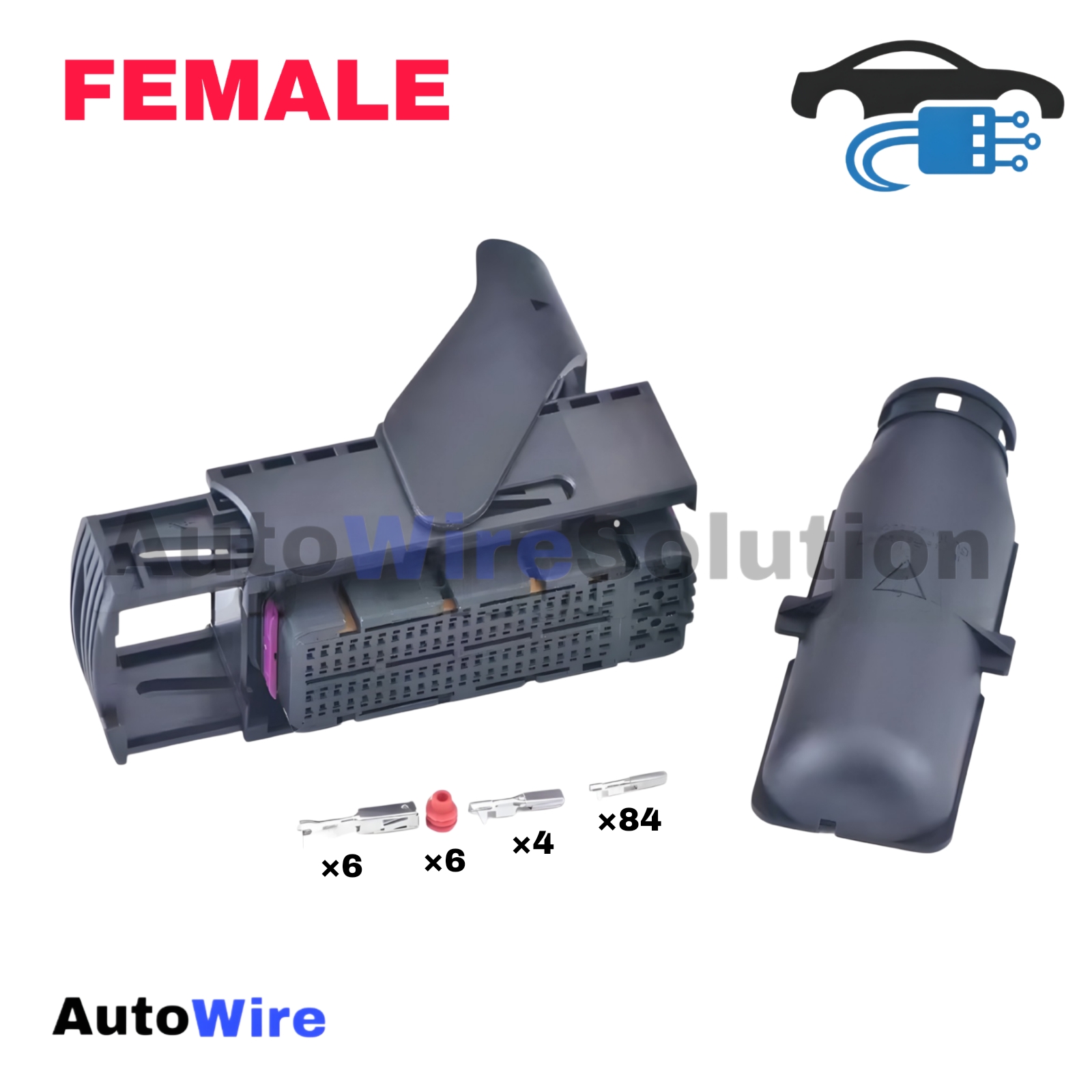 CONNECTOR ECU EDC BLACK 94 PIN FEMALE