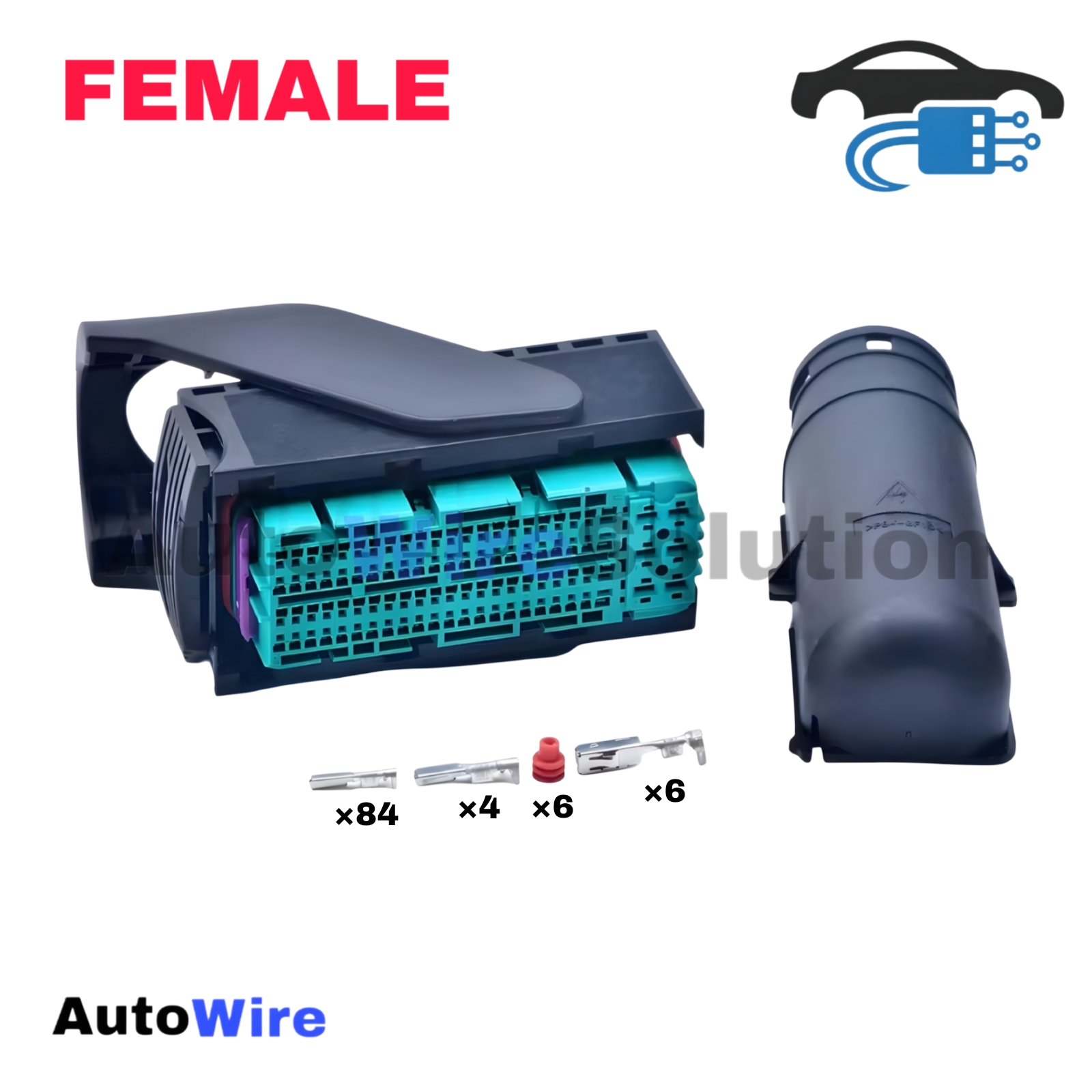 CONNECTOR ECU EDC GREEN 94 PIN FEMALE
