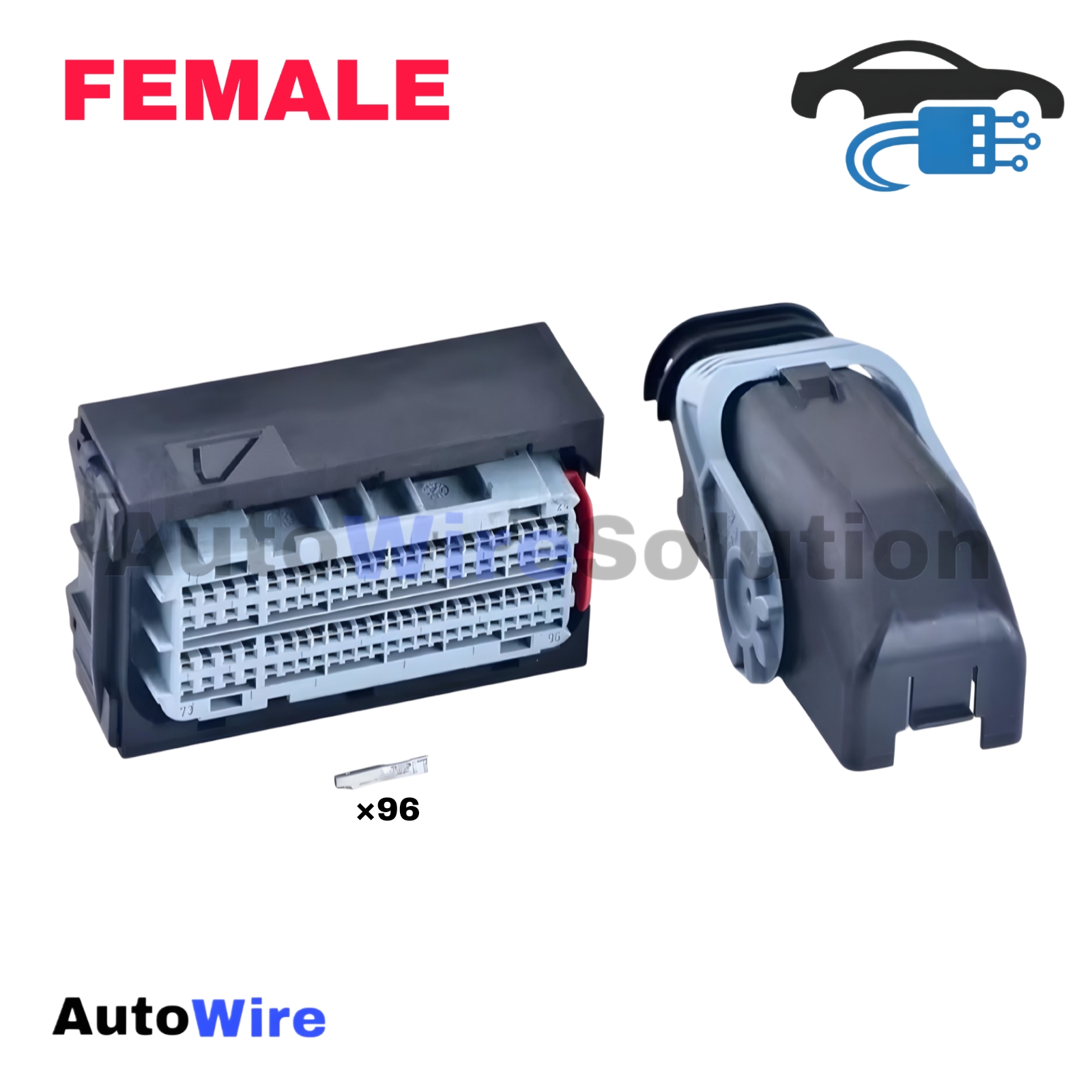 CONNECTOR ECU BOARD BLUE 96 PIN FEMALE