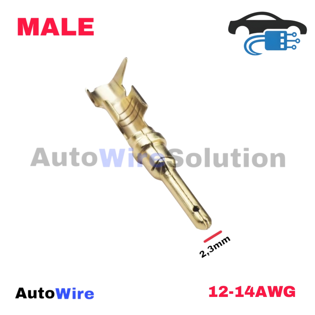 TERMINAL PIN DEUTSCH SIZE 12 GOLD SERIES MALE