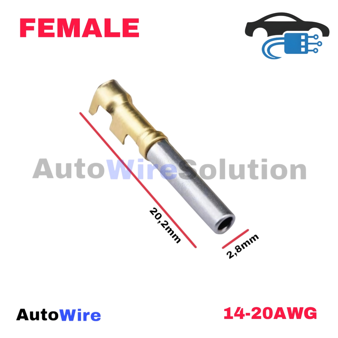 TERMINAL PIN DEUTSCH SIZE 16 GOLD SERIES FEMALE