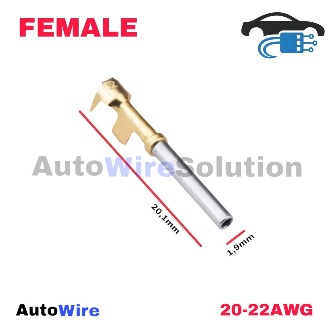 TERMINAL PIN DEUTSCH SIZE 20 GOLD SERIES FEMALE
