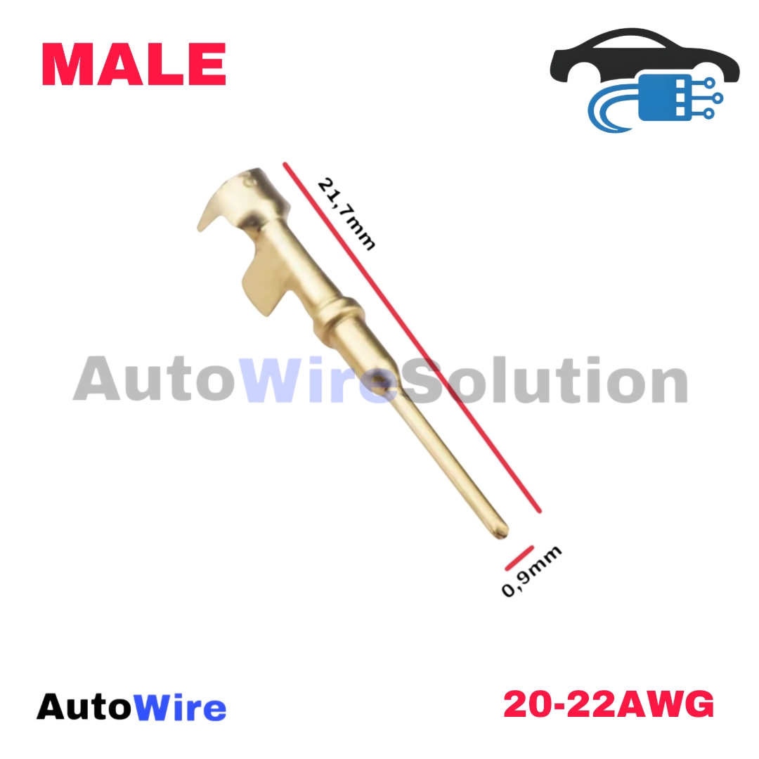TERMINAL PIN DEUTSCH SIZE 20 GOLD SERIES MALE