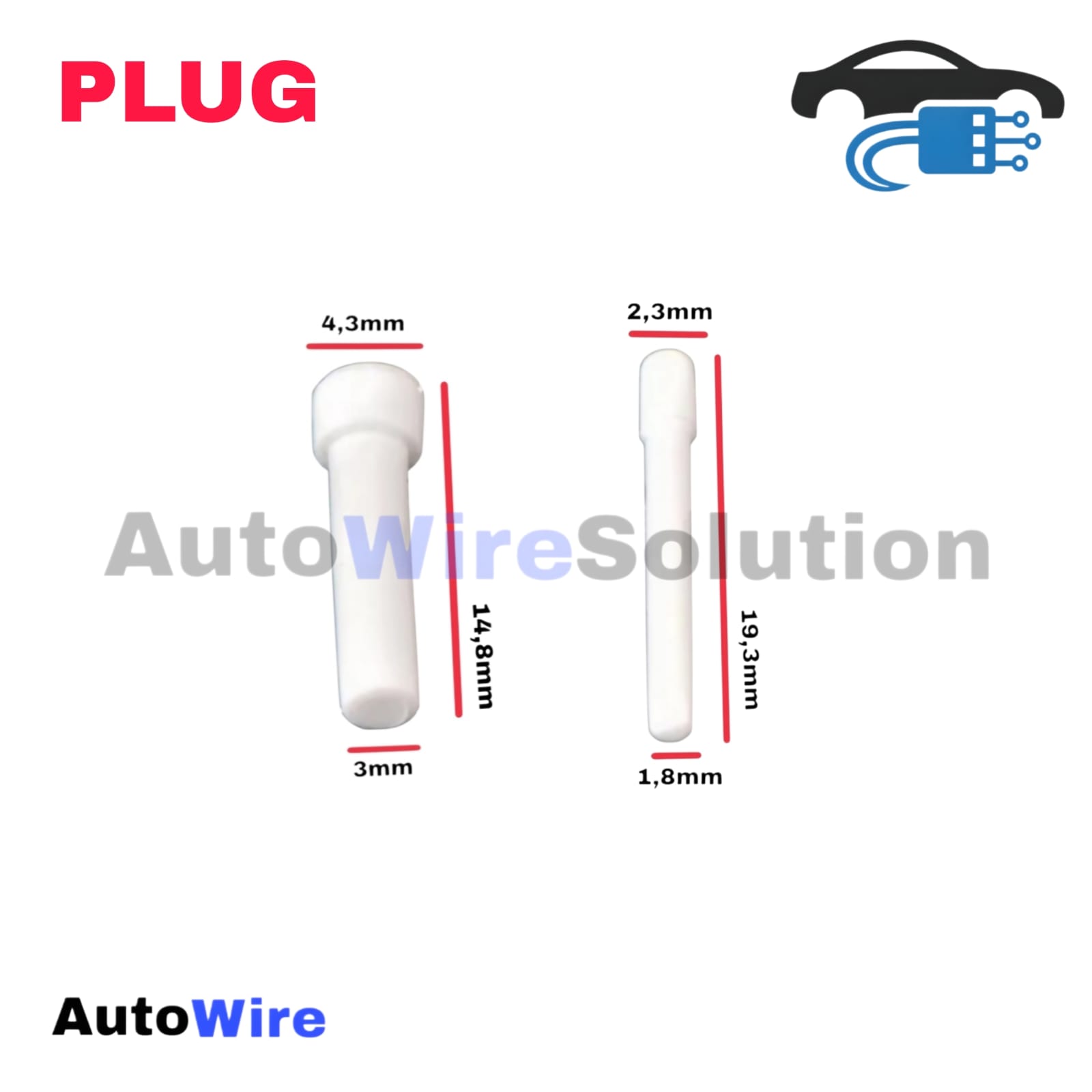 WATERPROOF BLIND PLUG KIT 3-1,8 MM