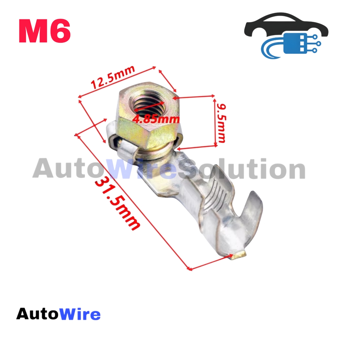 TERMINAL NUT FUEL INJECTOR M6