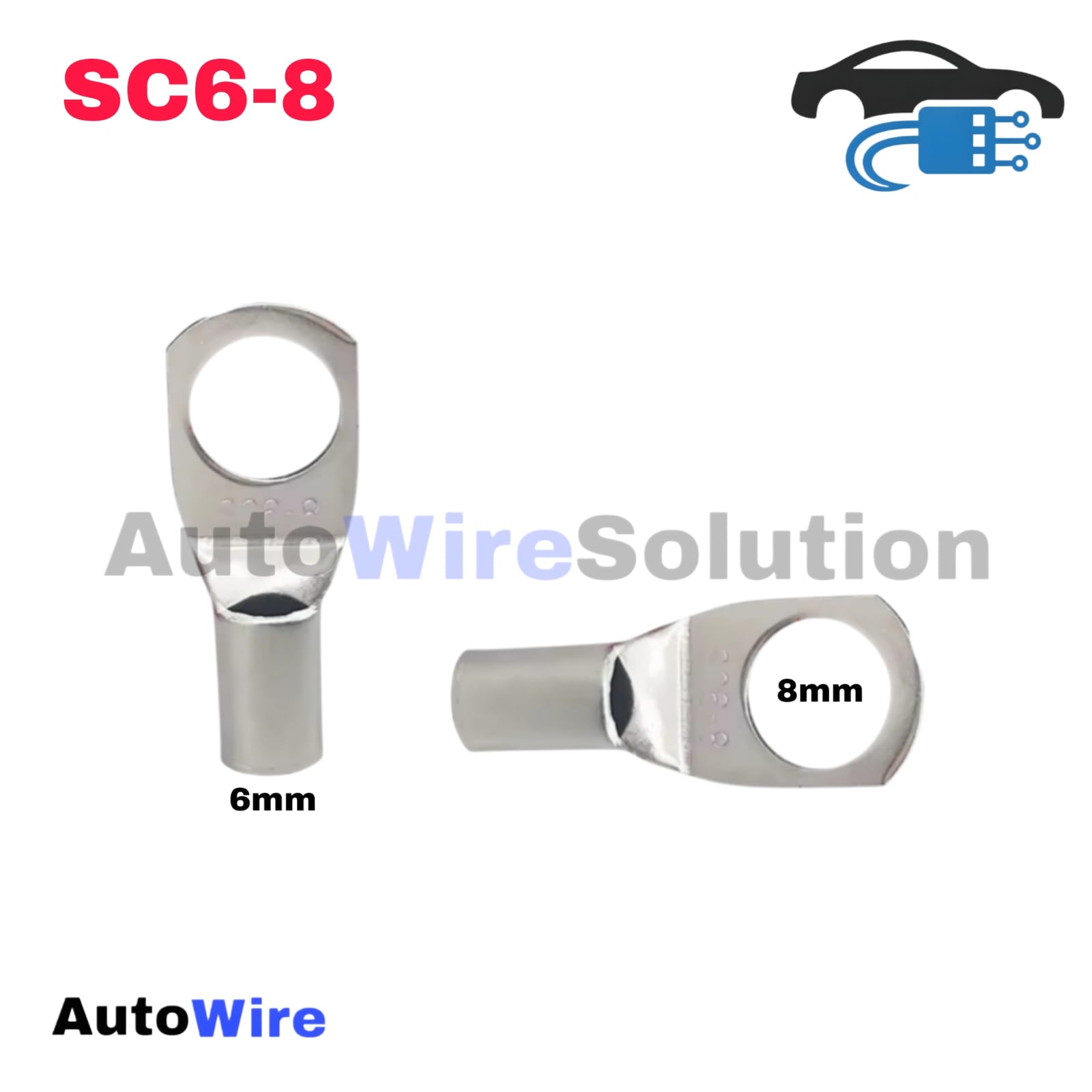 TERMINAL SCUN CABLE LUG SC6-8