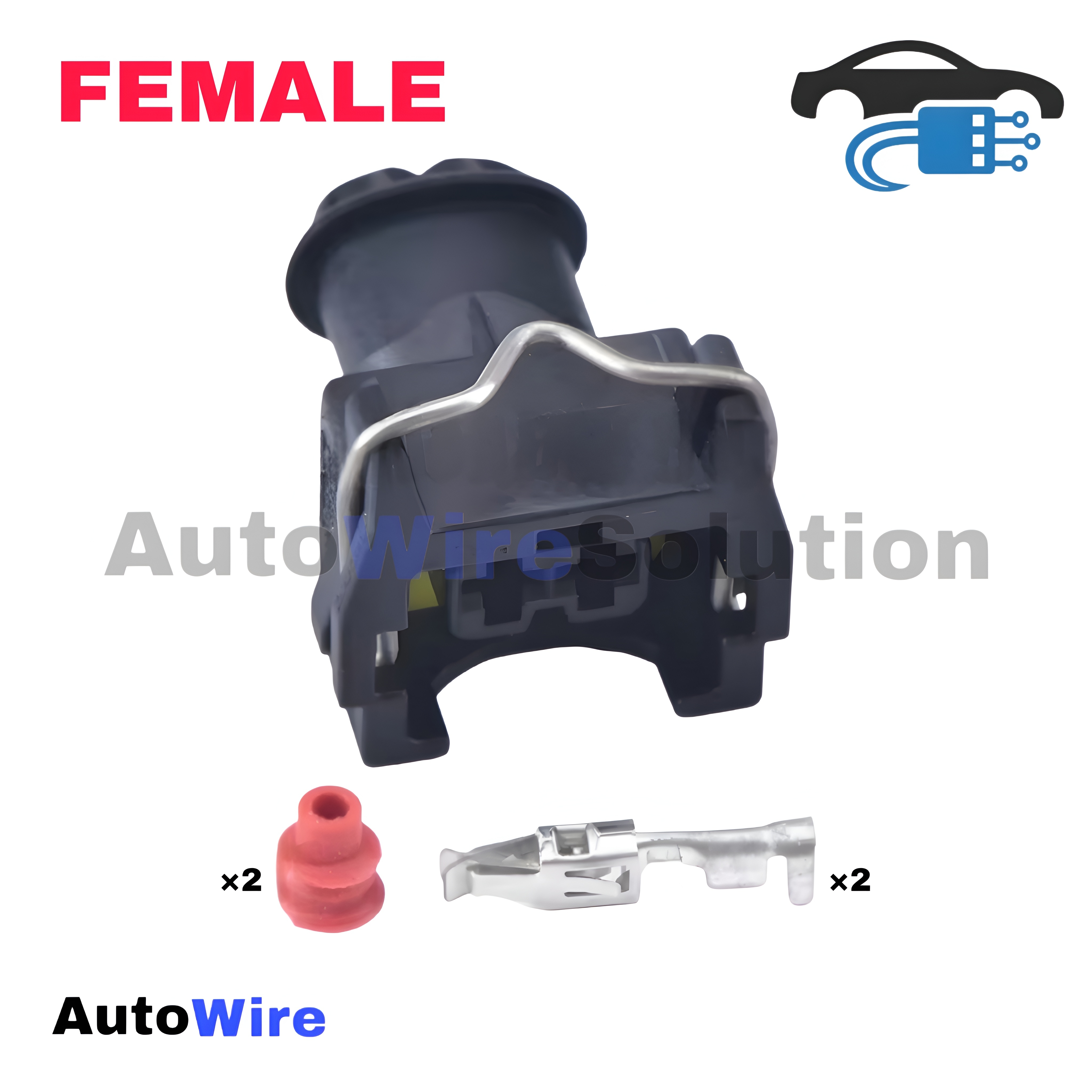 CONNECTOR AMP EV1 2 PIN FEMALE