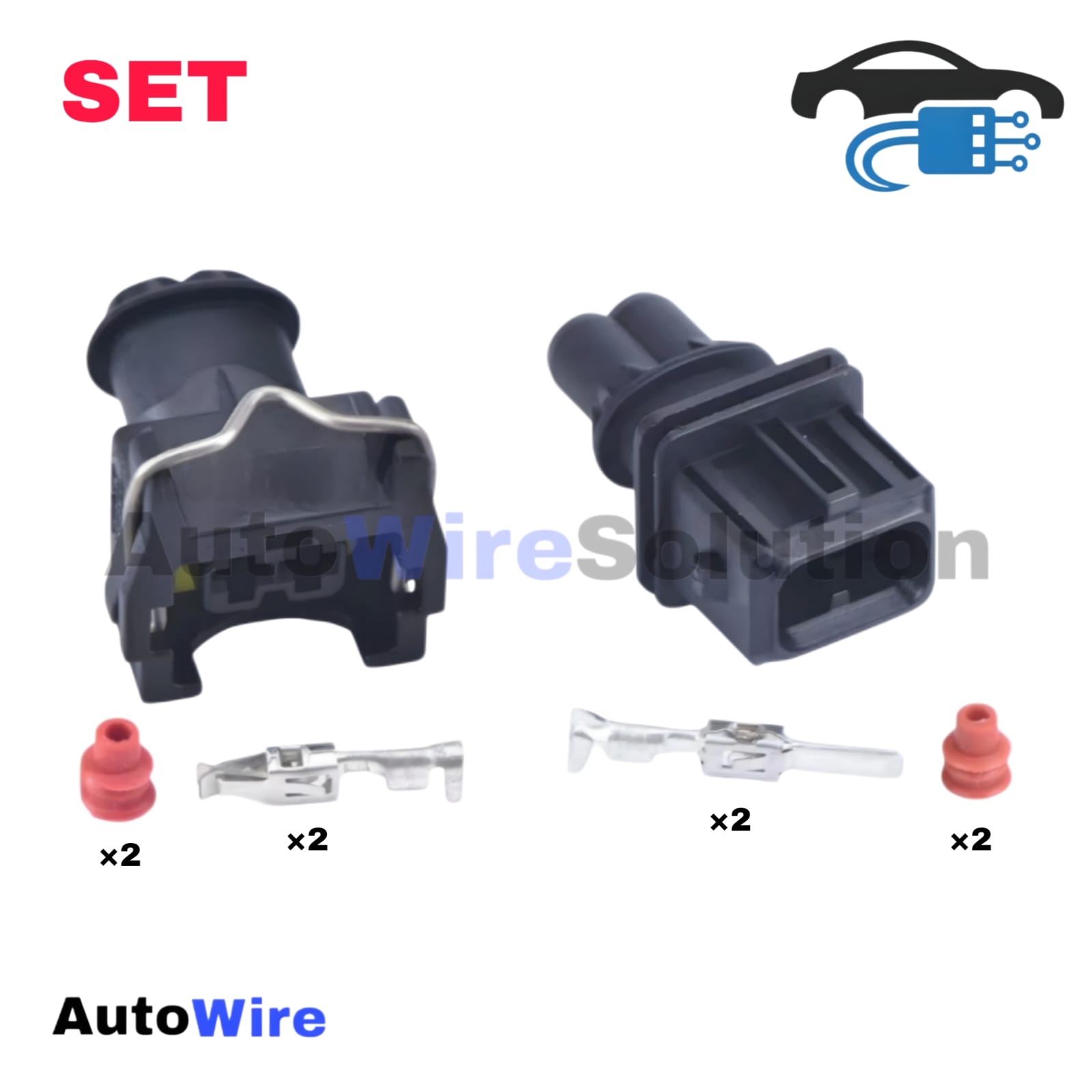 CONNECTOR AMP EV1 2 PIN KIT